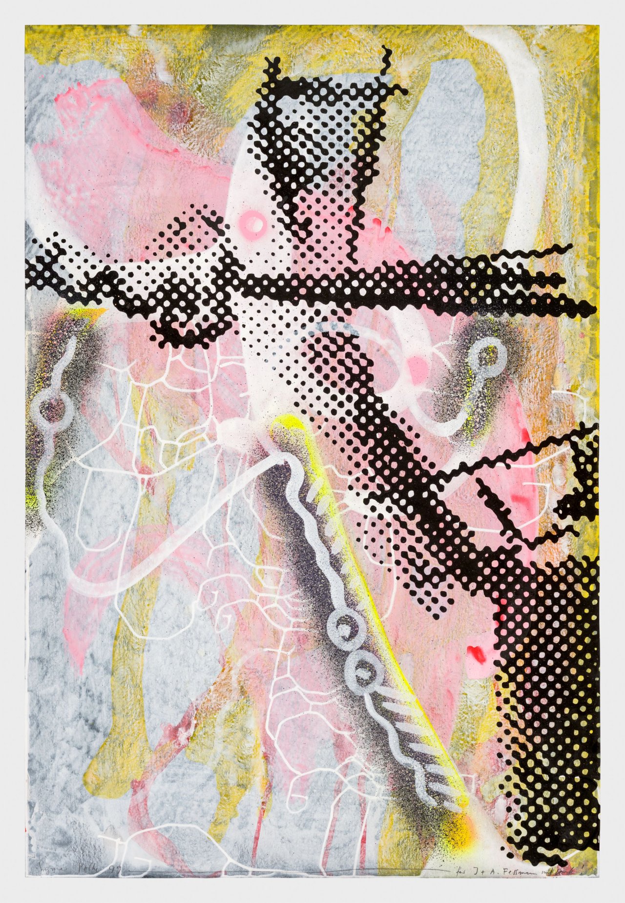 Auf diesem Bild ist das folgende Kunstwerk zu sehen: Sigmar Polke. Ohne Titel. 1999.