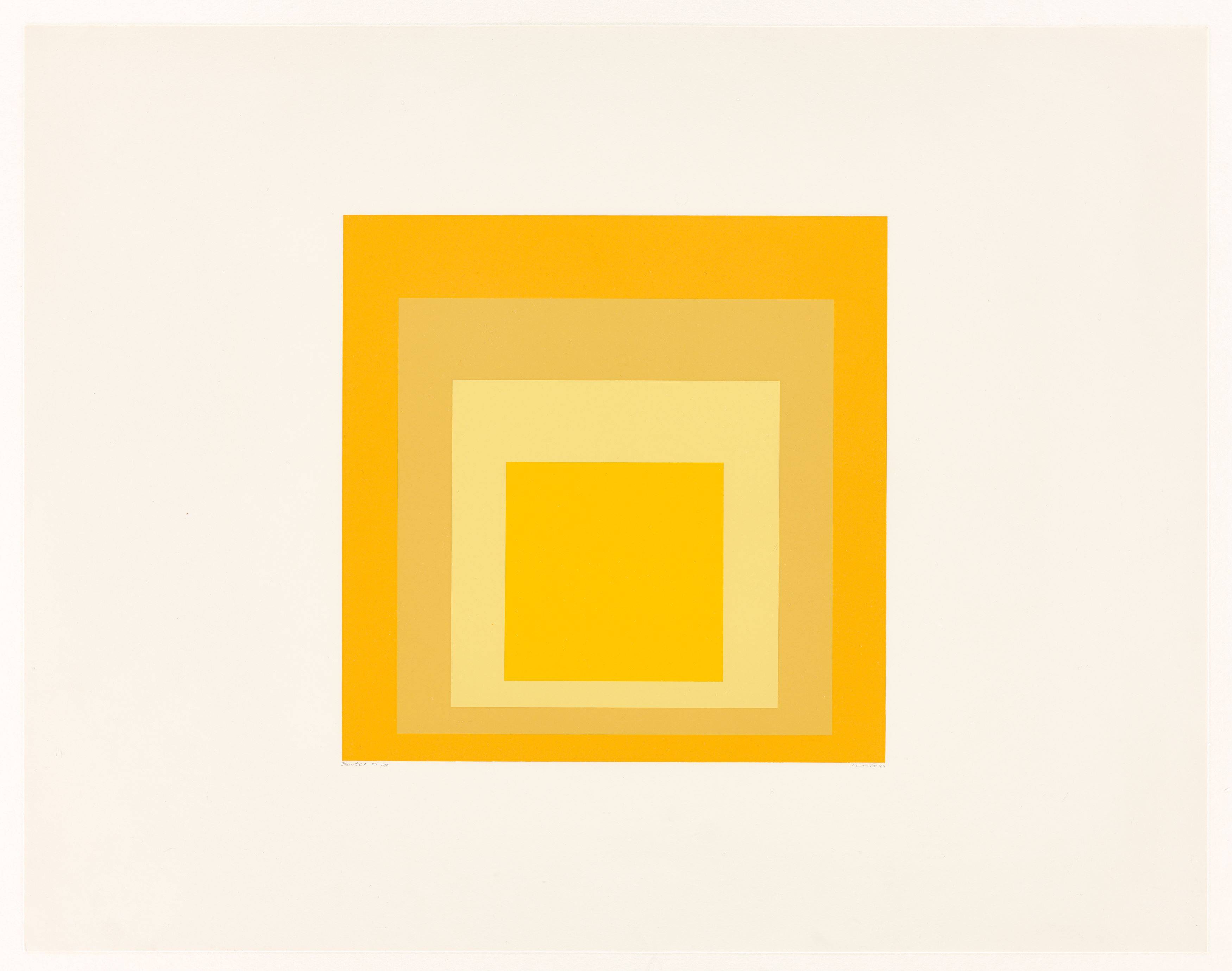 This picture shows the following artwork: Josef Albers. ”Easter”. 1965.