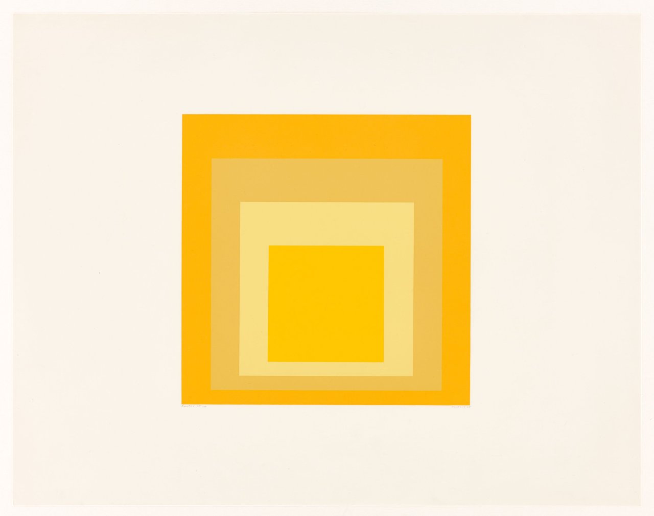 This picture shows the following artwork: Josef Albers. ”Easter”. 1965.