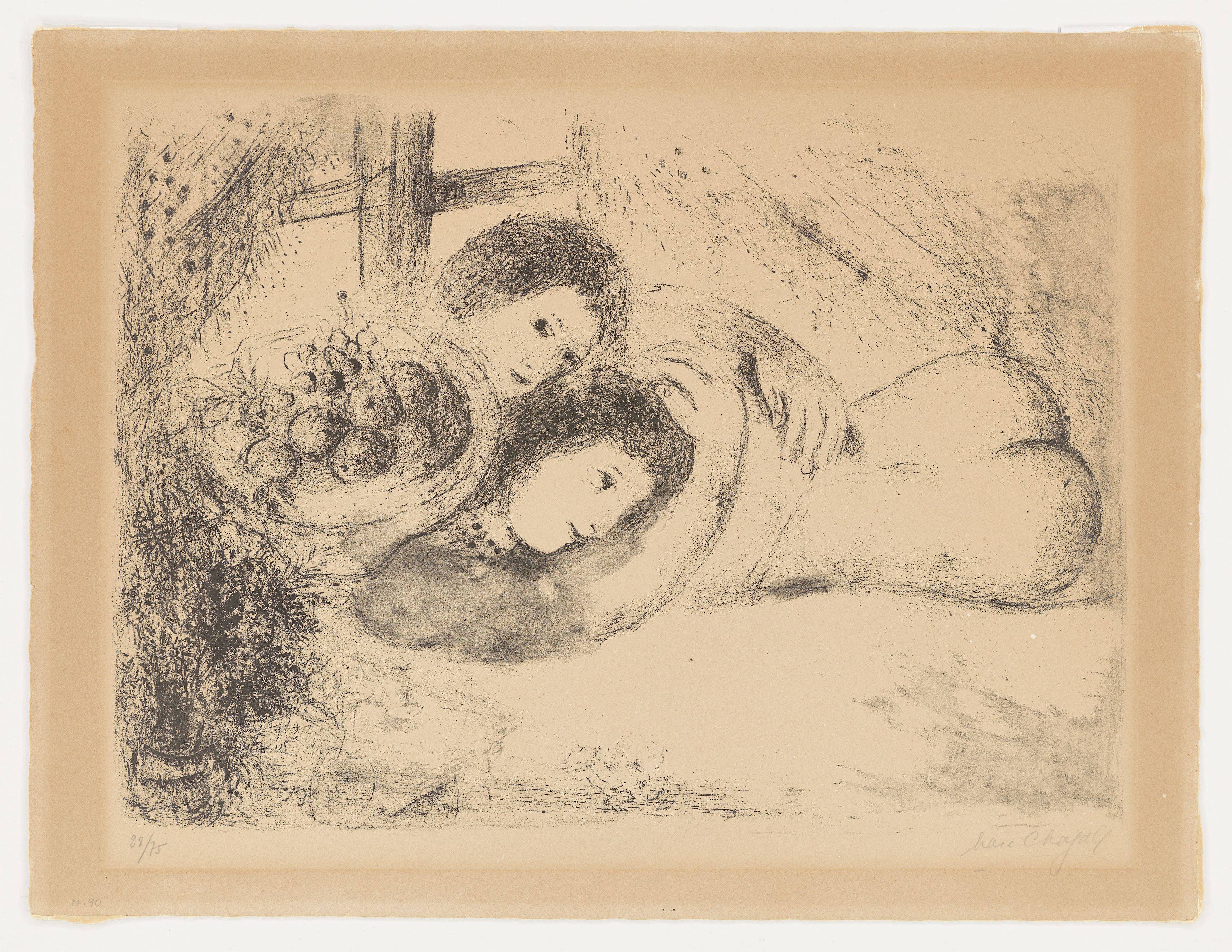 Auf diesem Bild ist das folgende Kunstwerk zu sehen: Marc Chagall. „Nu devant la fenêtre“. 1953–54.