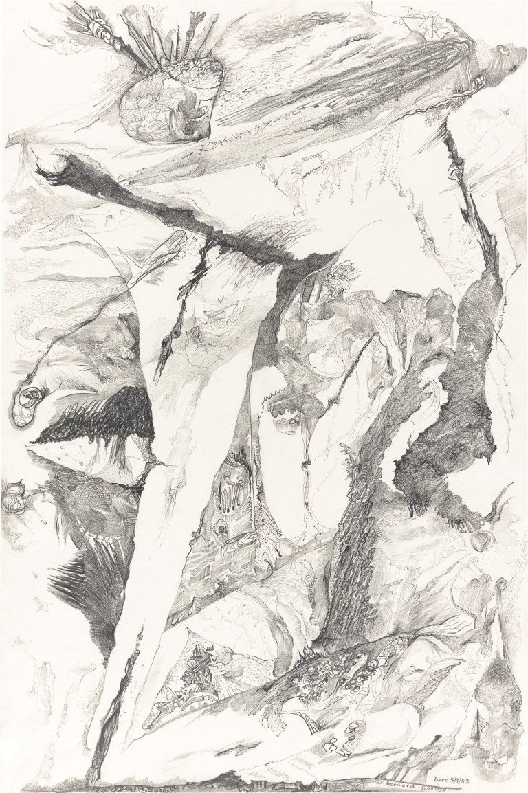 Auf diesem Bild ist das folgende Kunstwerk zu sehen: Bernard Schultze. Ohne Titel. 1982.