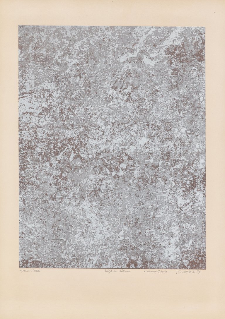 This picture shows the following artwork: Jean Dubuffet. ”Légende plâtreuse”. 1959.
