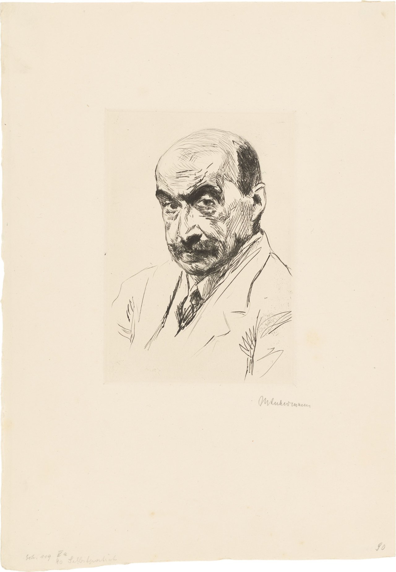 This picture shows the following artwork: Max Liebermann. ”Selbstportrait”. 1911.