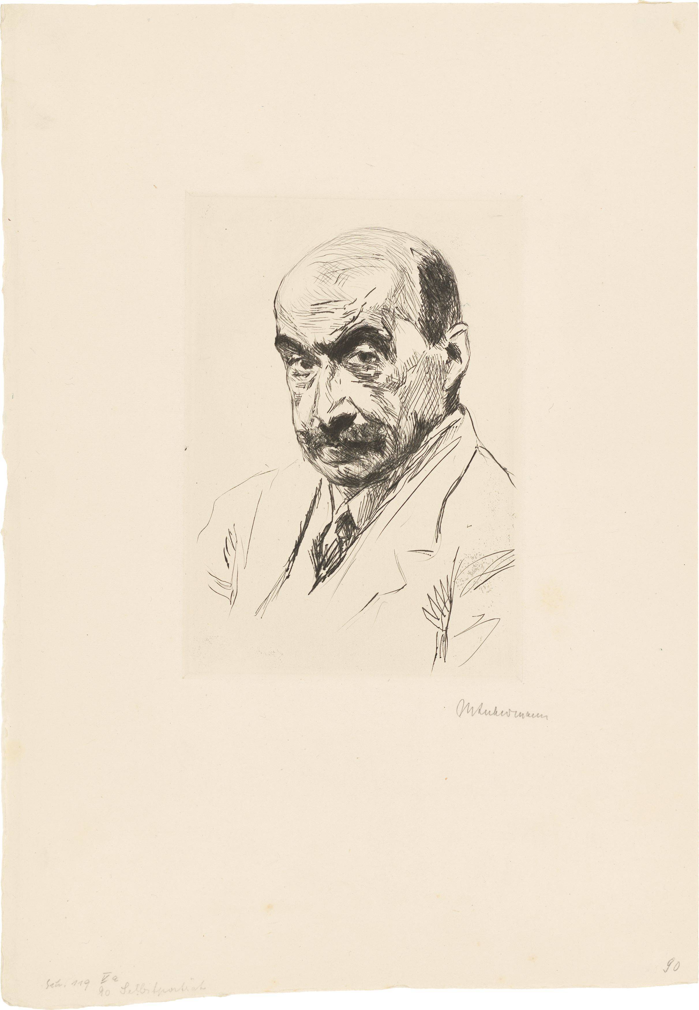 This picture shows the following artwork: Max Liebermann. ”Selbstportrait”. 1911.