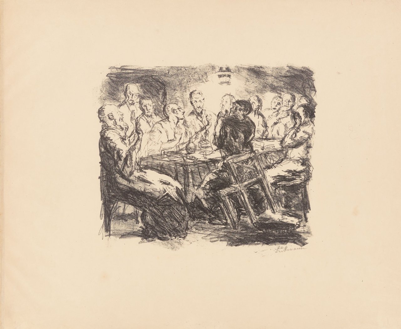 Auf diesem Bild ist das folgende Kunstwerk zu sehen: Max Beckmann. „Sechs Lithographien zum Neuen Testament“. 1911/17.