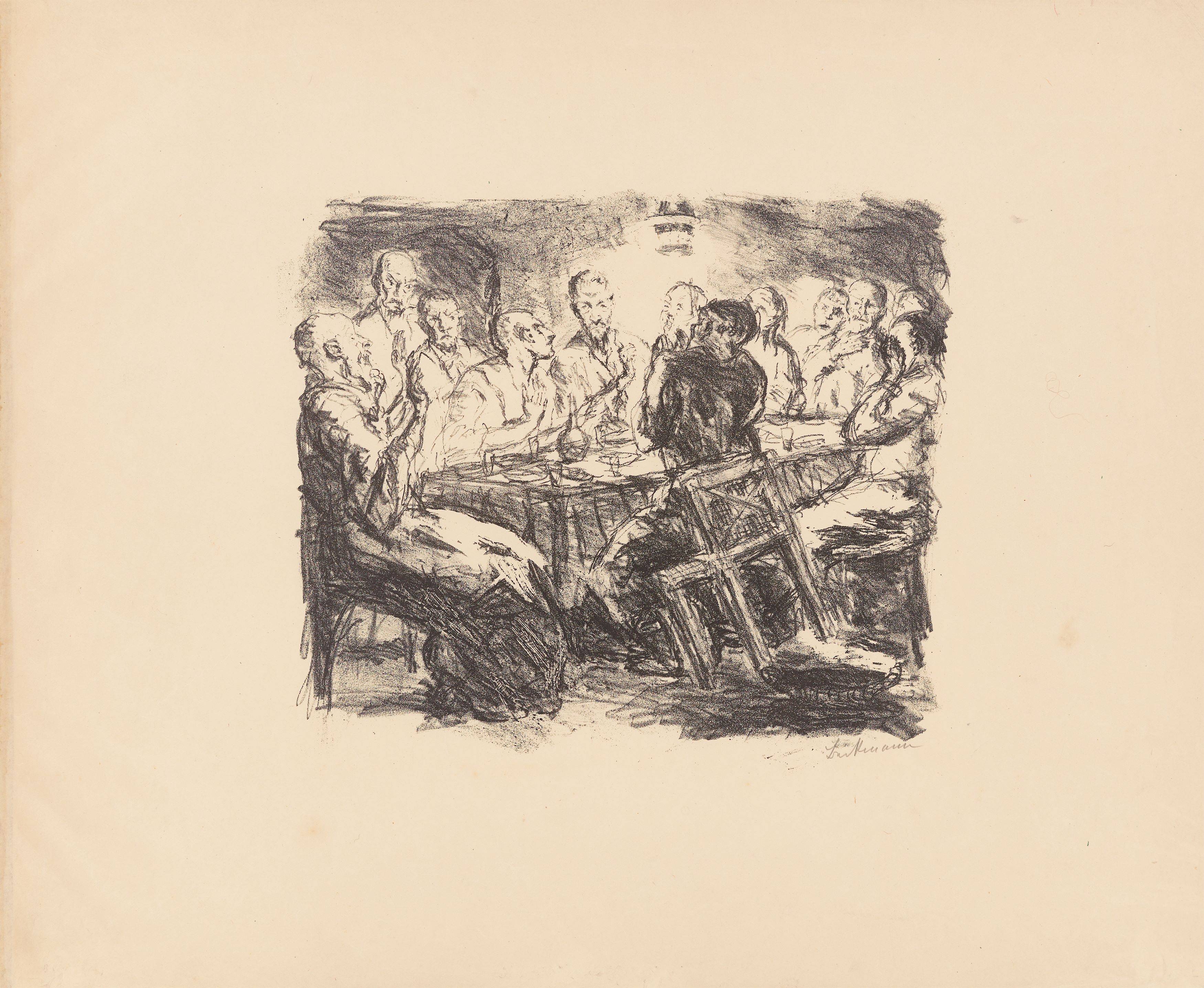 Auf diesem Bild ist das folgende Kunstwerk zu sehen: Max Beckmann. „Sechs Lithographien zum Neuen Testament“. 1911/17.