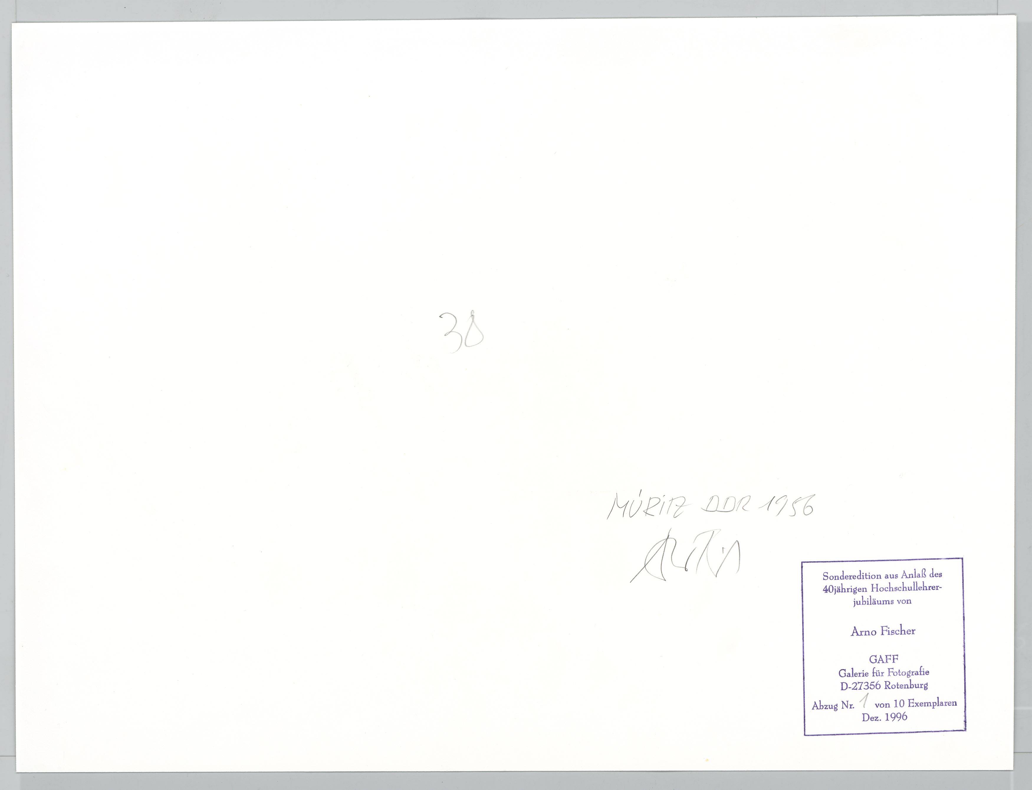This picture shows the following artwork: Arno Fischer. ”Müritz DDR”. 1956.