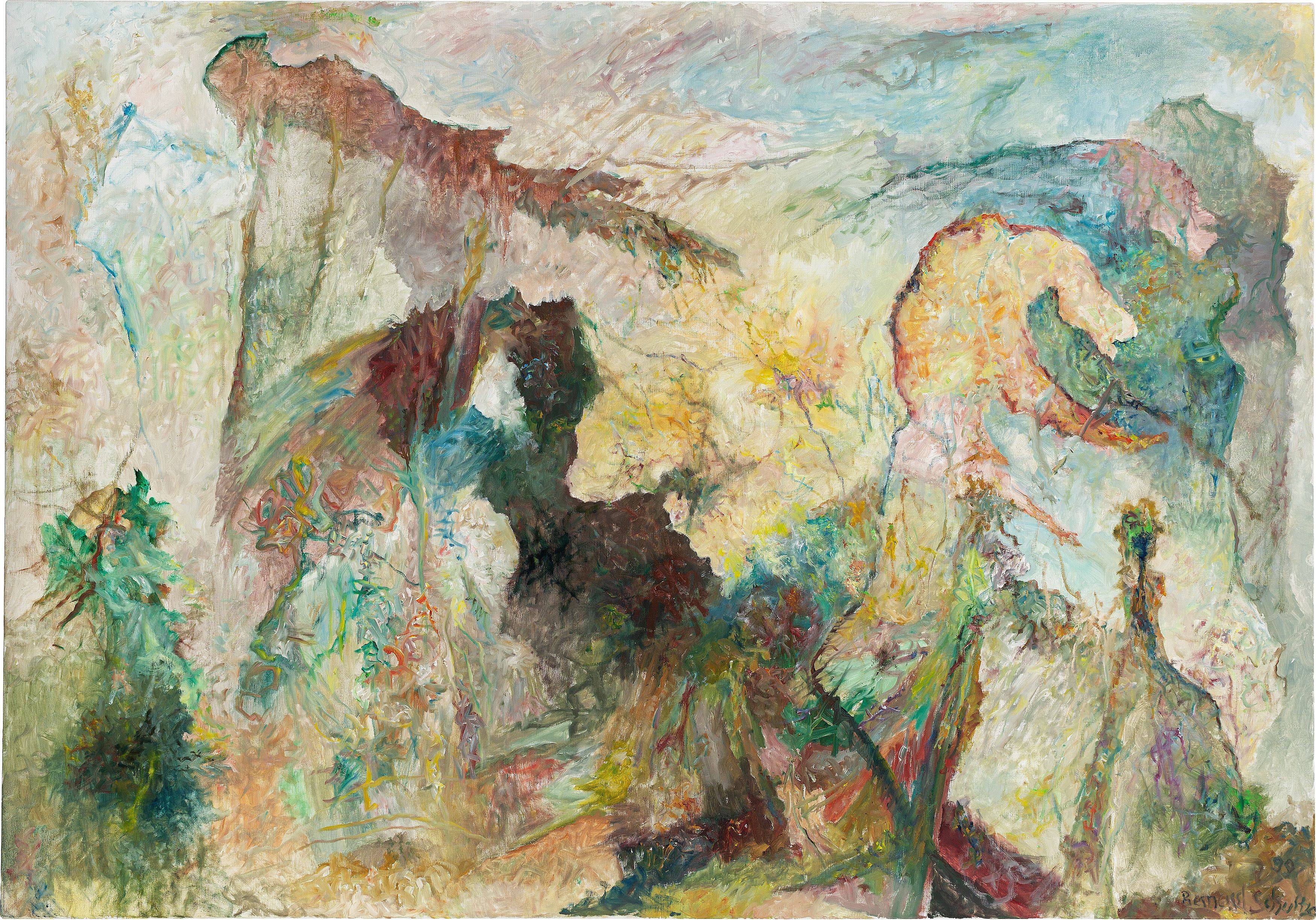 Auf diesem Bild ist das folgende Kunstwerk zu sehen: Bernard Schultze. „mit Gleichmut