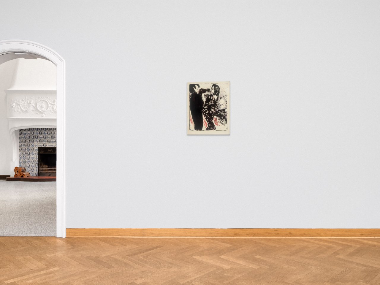 Auf diesem Bild ist das folgende Kunstwerk zu sehen: Emil Nolde. „Junges Paar“. 1913.