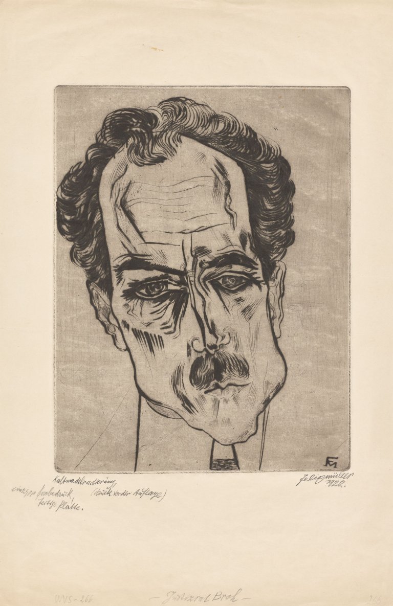 This picture shows the following artwork: Conrad Felixmüller. ”Porträt Justizrat James Broh”. 1922.