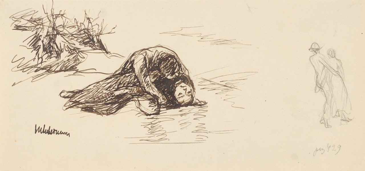 This picture shows the following artwork: Max Liebermann. ”Hilariens Sturz”. 1920.