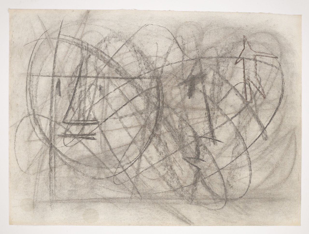 This picture shows the following artwork: Hermann Glöckner. ”Zur Familie”. 1959.