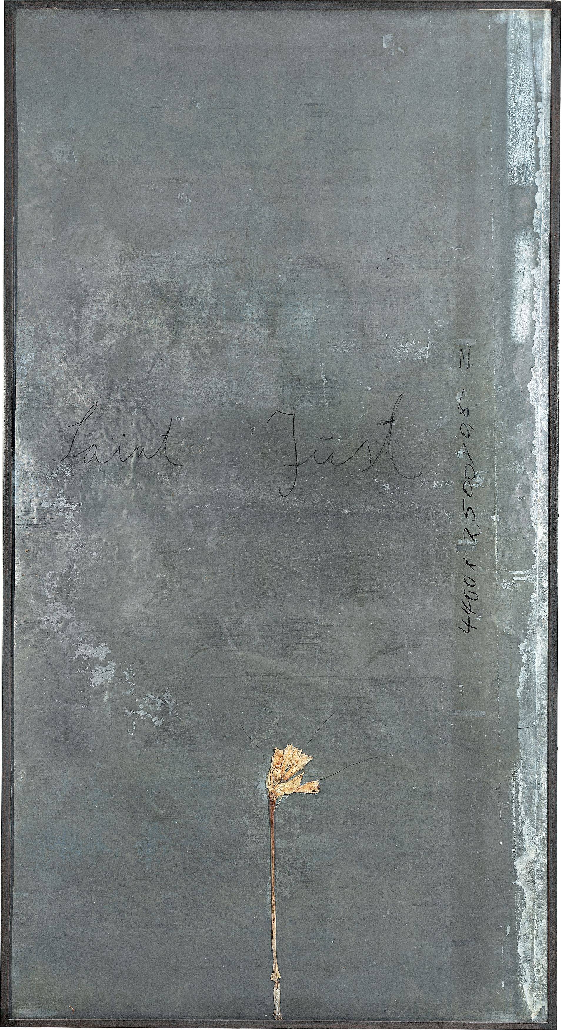 Auf diesem Bild ist das folgende Kunstwerk zu sehen: Anselm Kiefer. „Saint Just“. 1989.