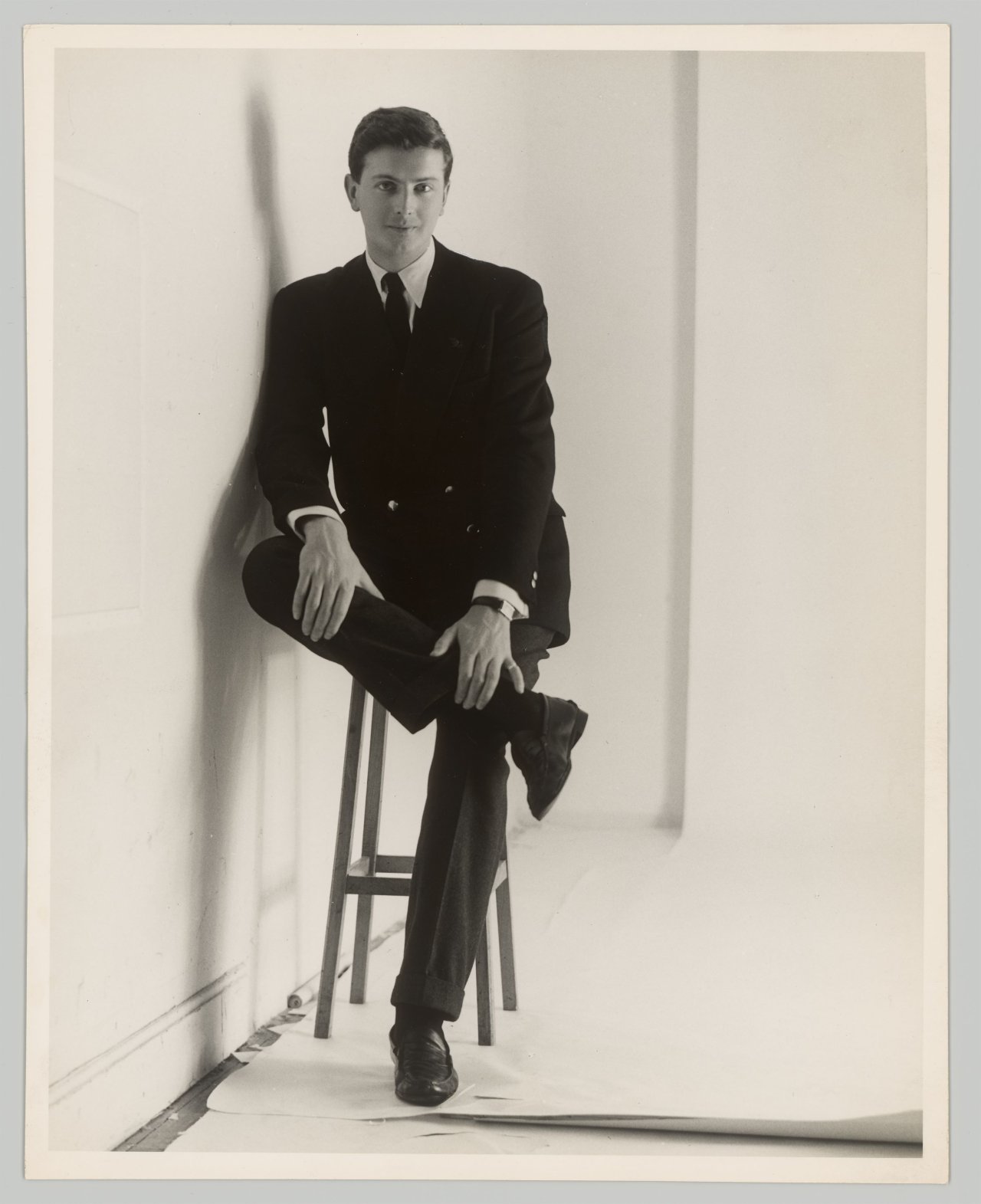 This picture shows the following artwork: Yvonne Chevalier. Hubert de Givenchy. Circa 1950.
