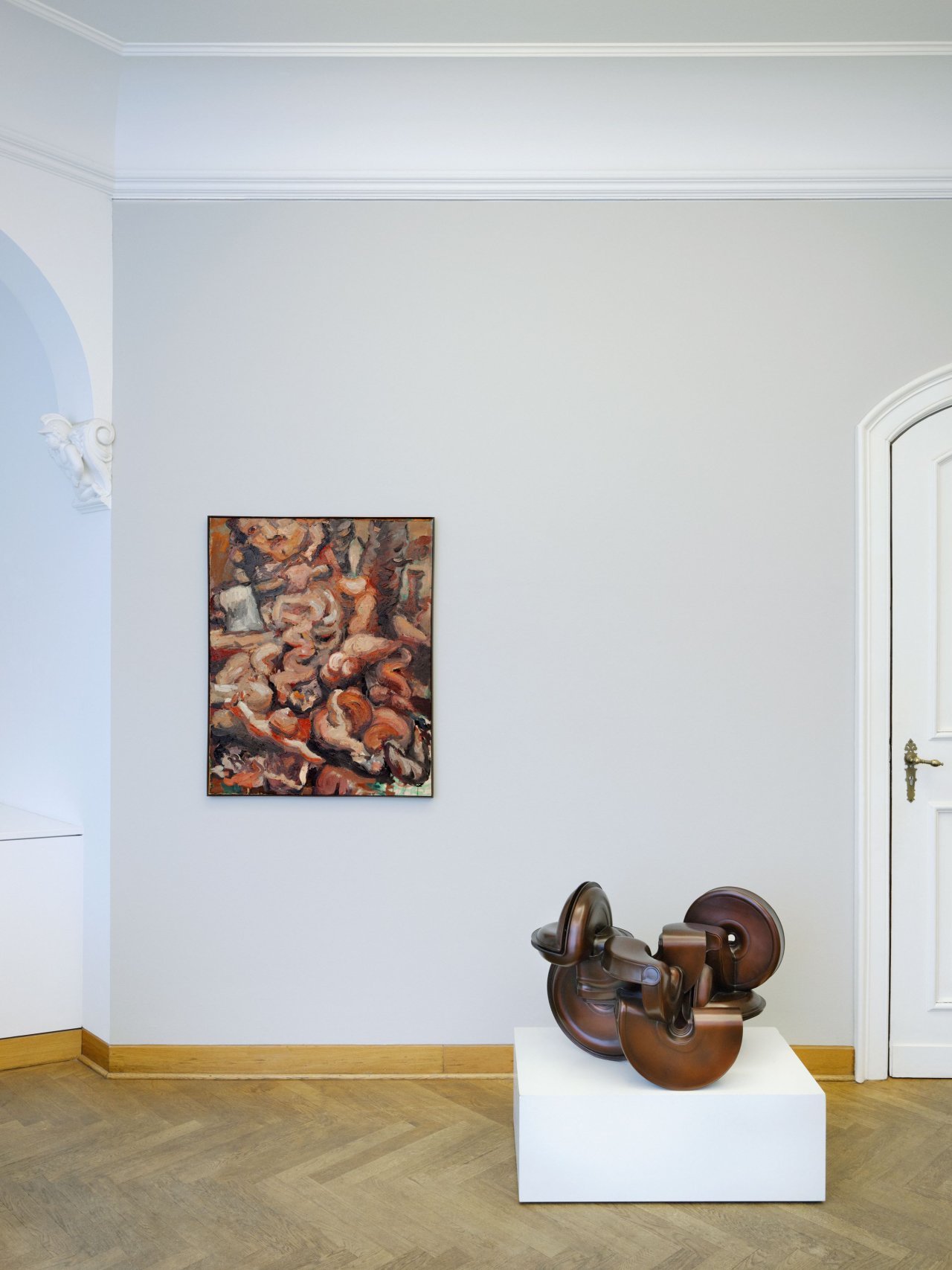 Auf diesem Bild ist das folgende Kunstwerk zu sehen: Georg Baselitz. „Ein Werktätiger“. 1967.