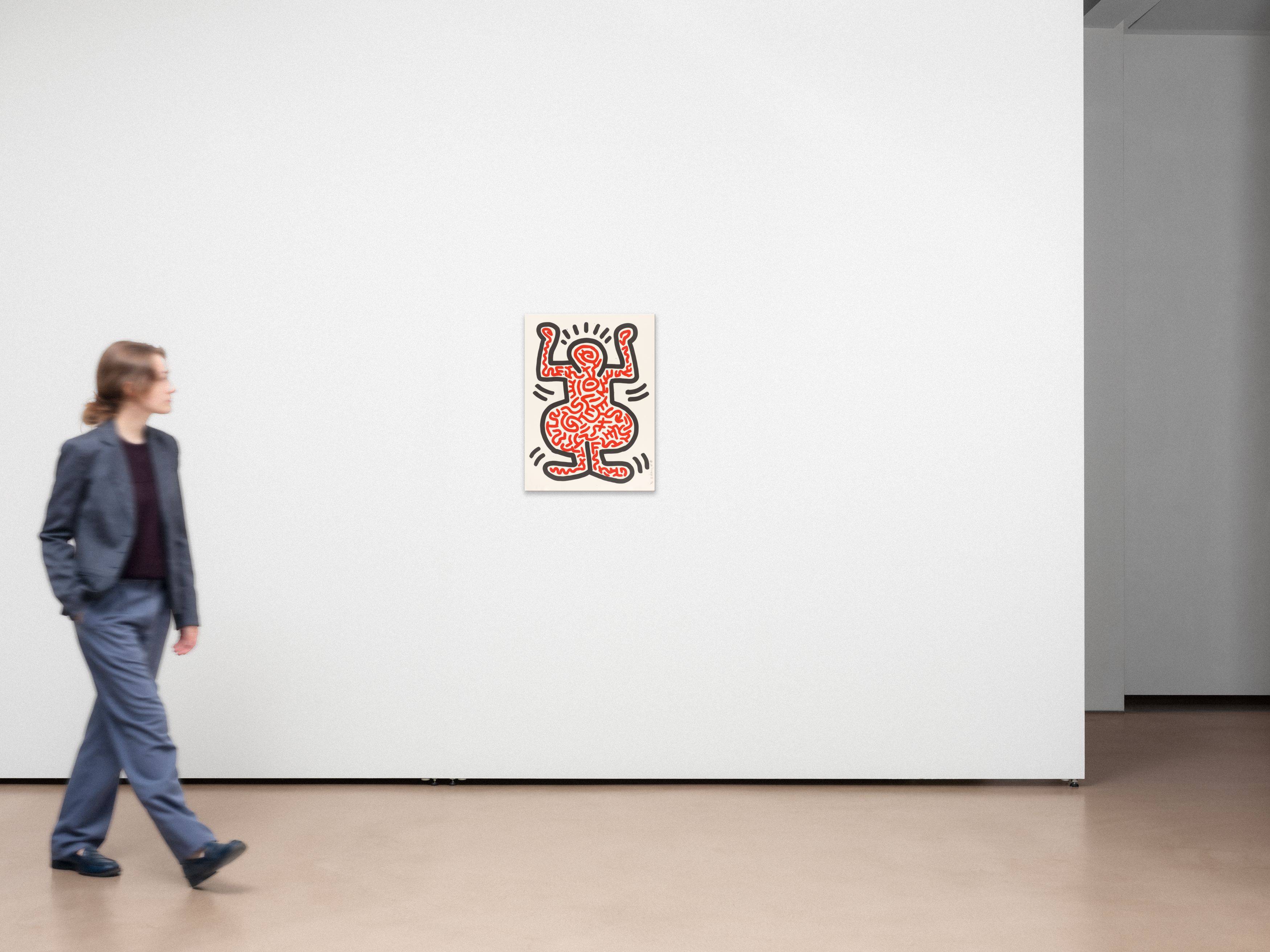 This picture shows the following artwork: Keith Haring. ”Ludo I”. 1985.