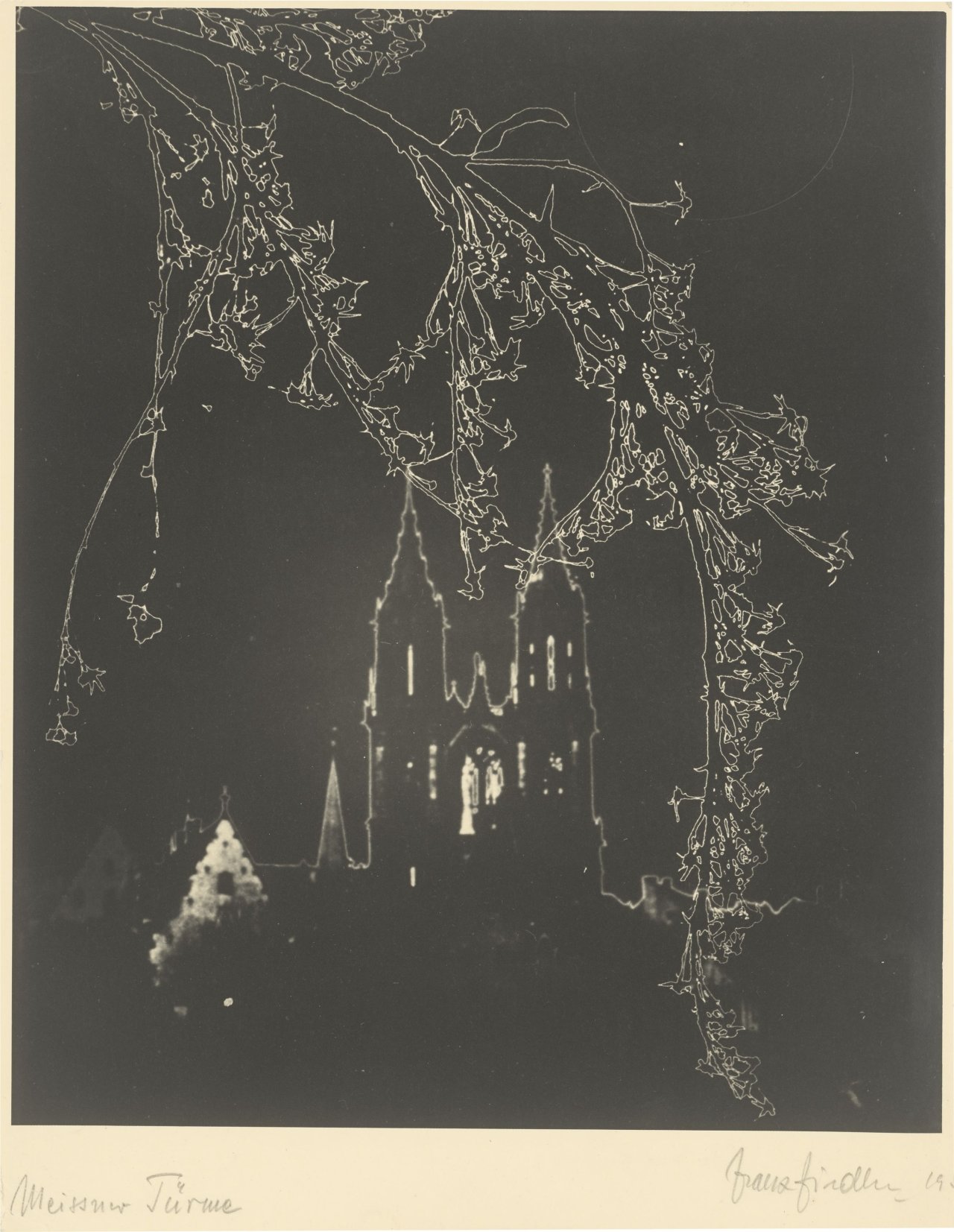 This picture shows the following artwork: Franz Fiedler. ”Meissner Türme”. 1950s.