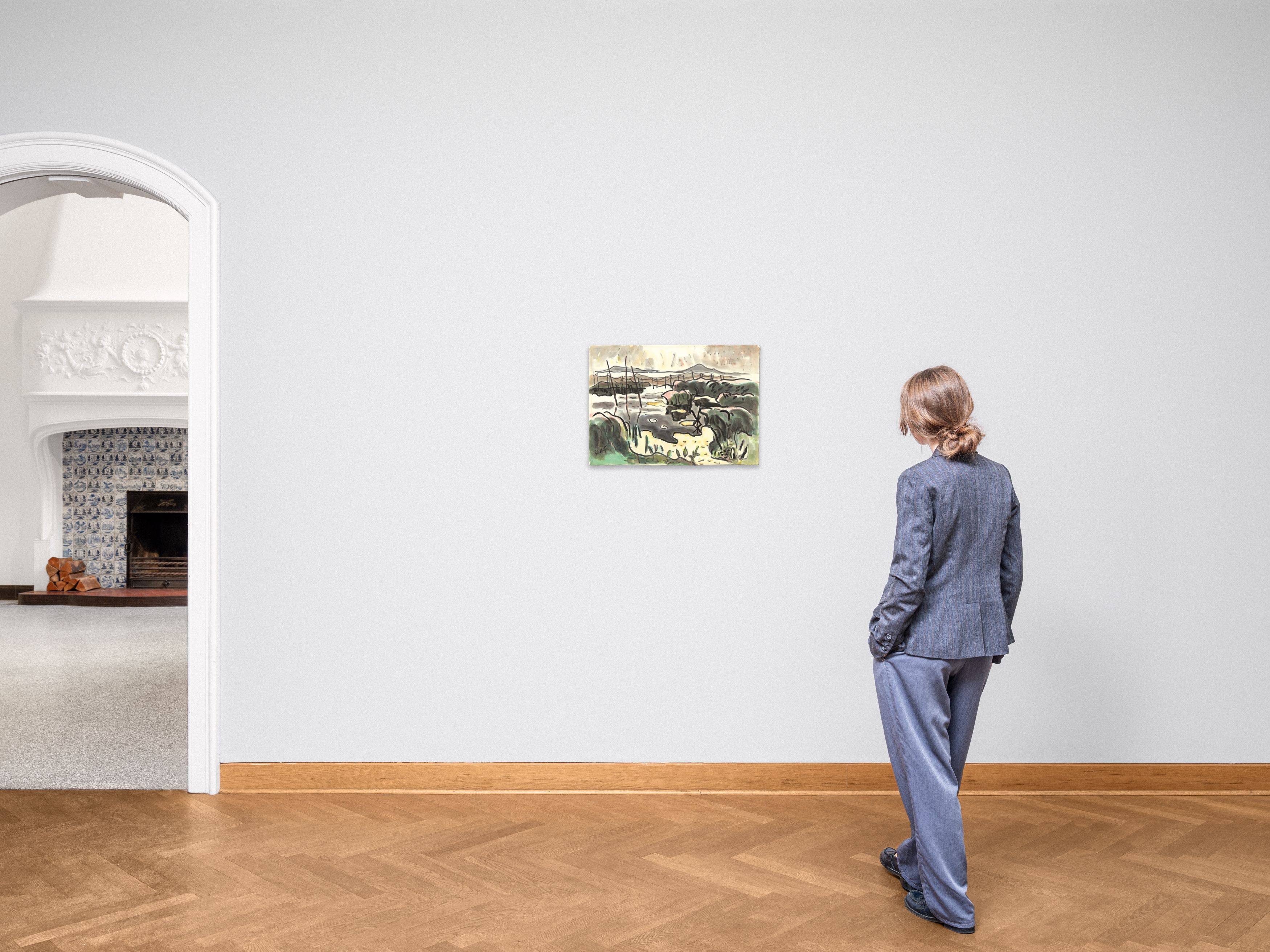 Auf diesem Bild ist das folgende Kunstwerk zu sehen: Karl Schmidt-Rottluff. Am Lebasee. Um 1930/35.