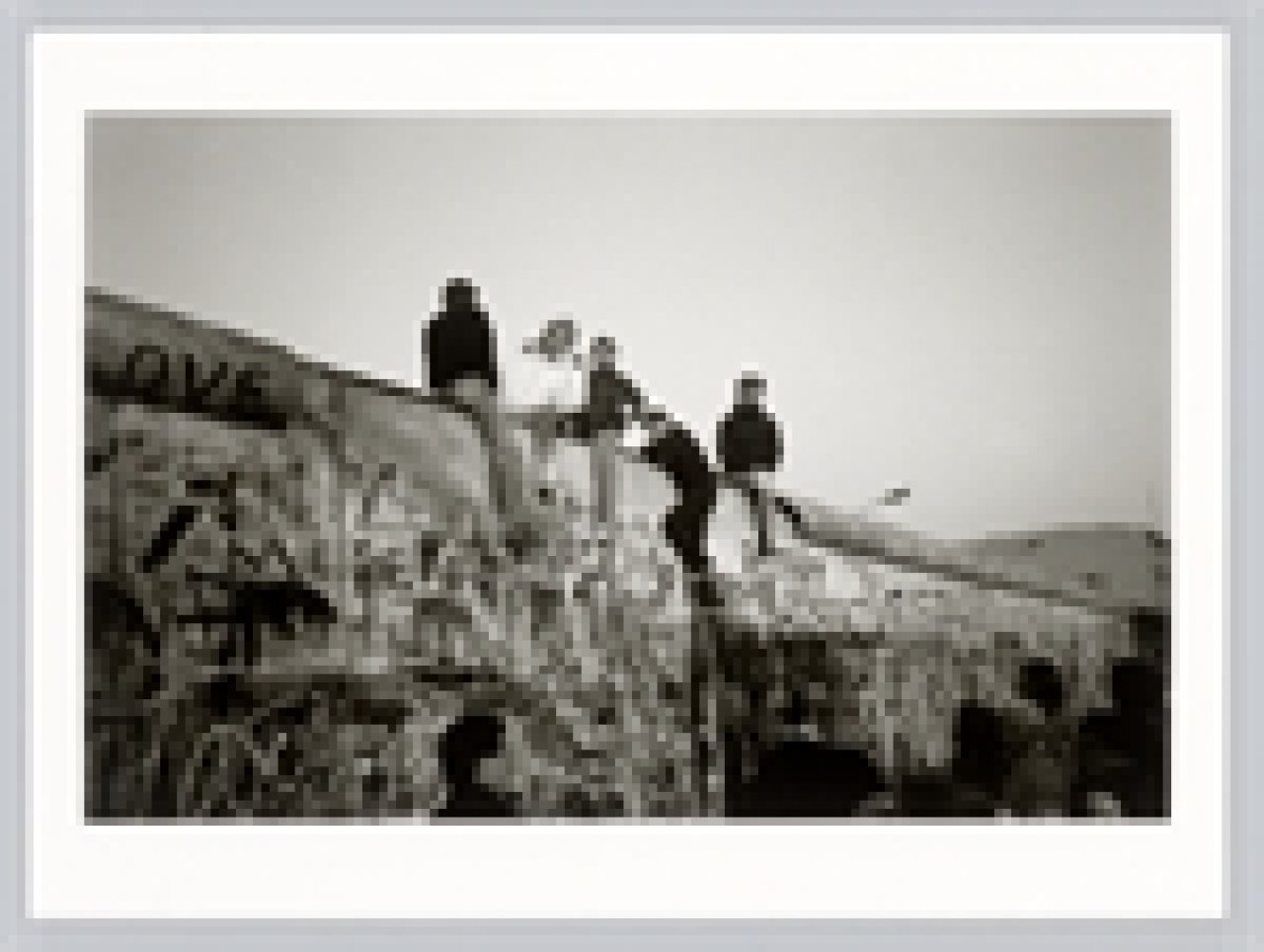 This picture shows the following artwork: Norbert Bunge. ”Maueröffnung, Berlin”. 1991.