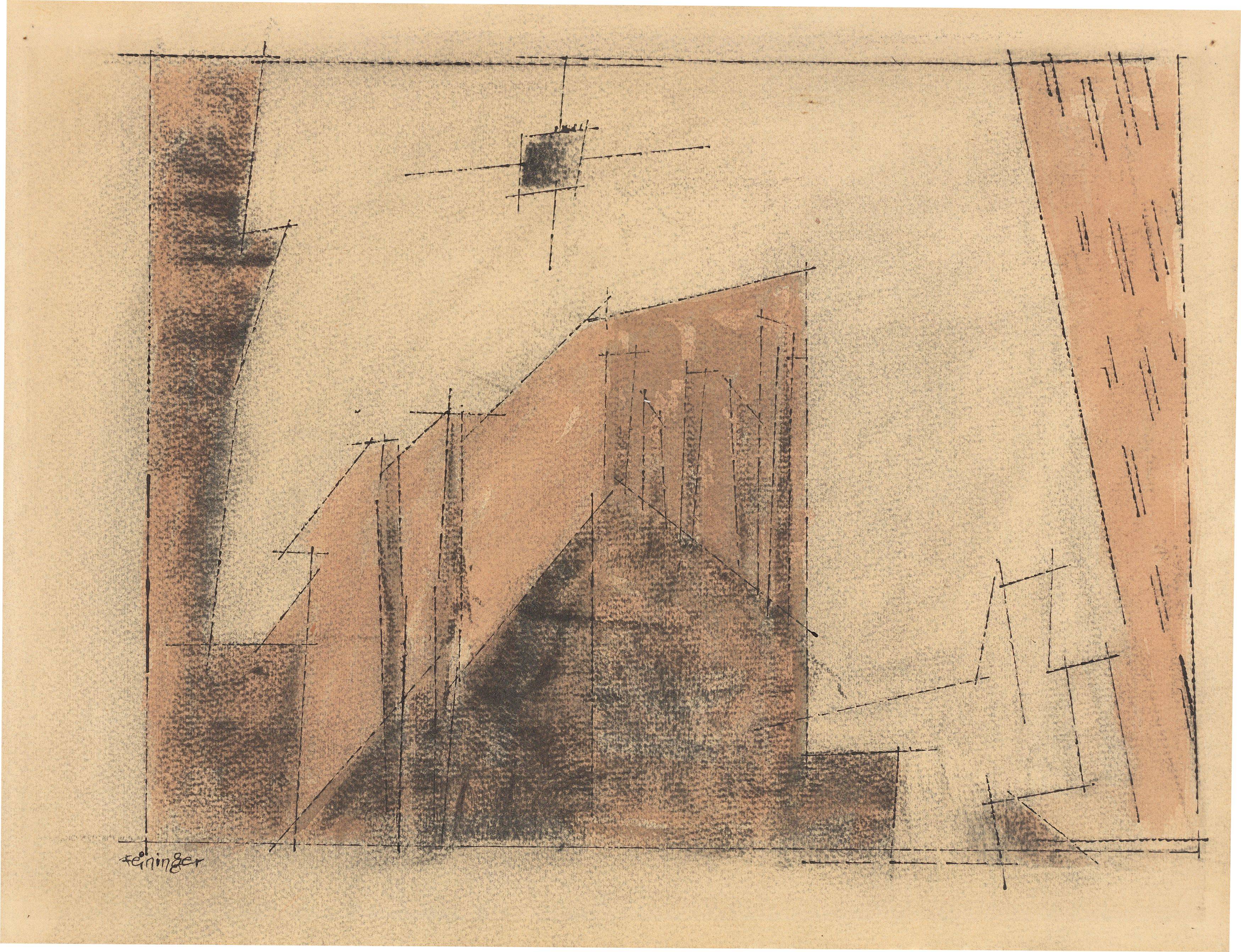 This picture shows the following artwork: Lyonel Feininger. City. 1931.