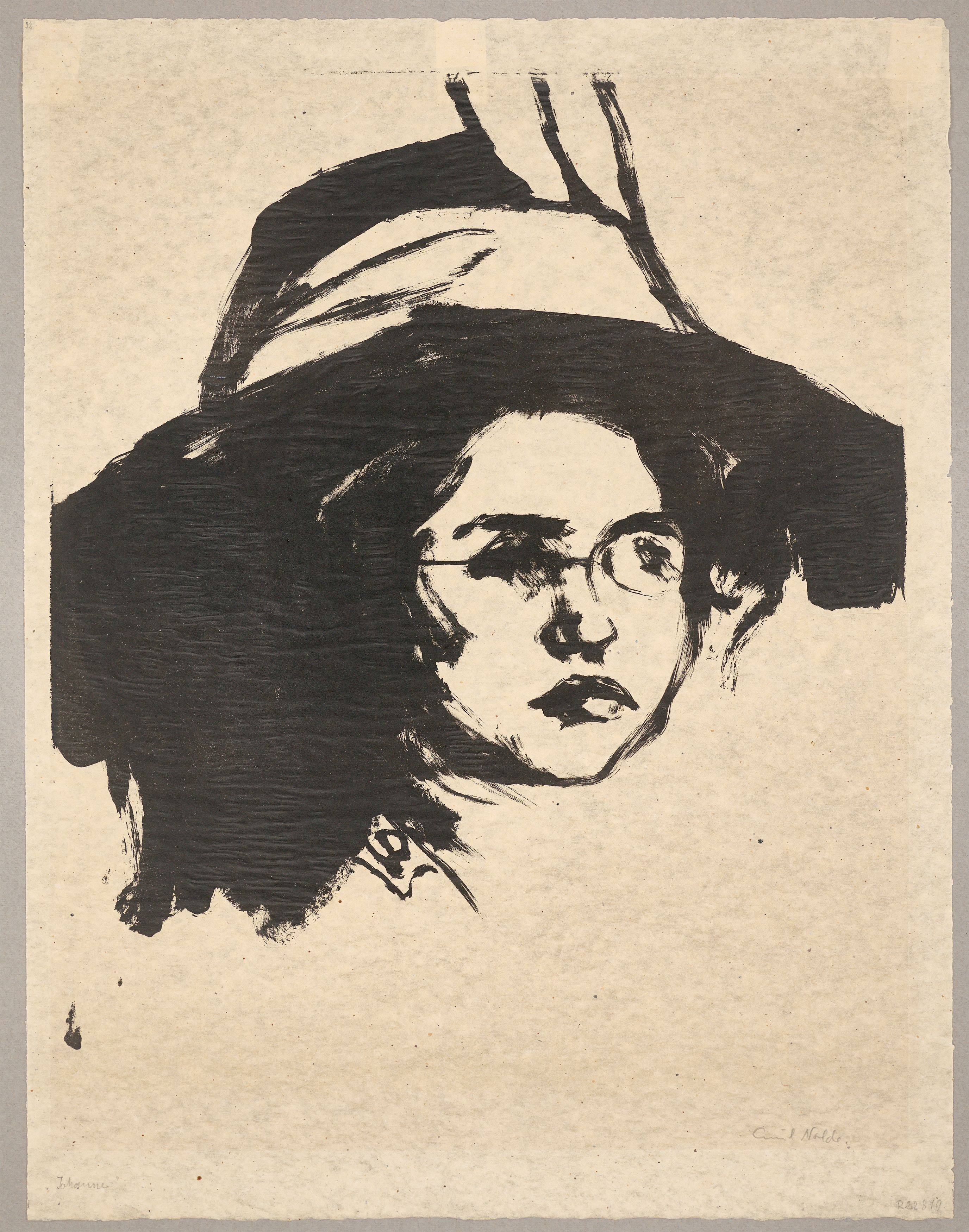 This picture shows the following artwork: Emil Nolde. ”Johanna”. 1911.