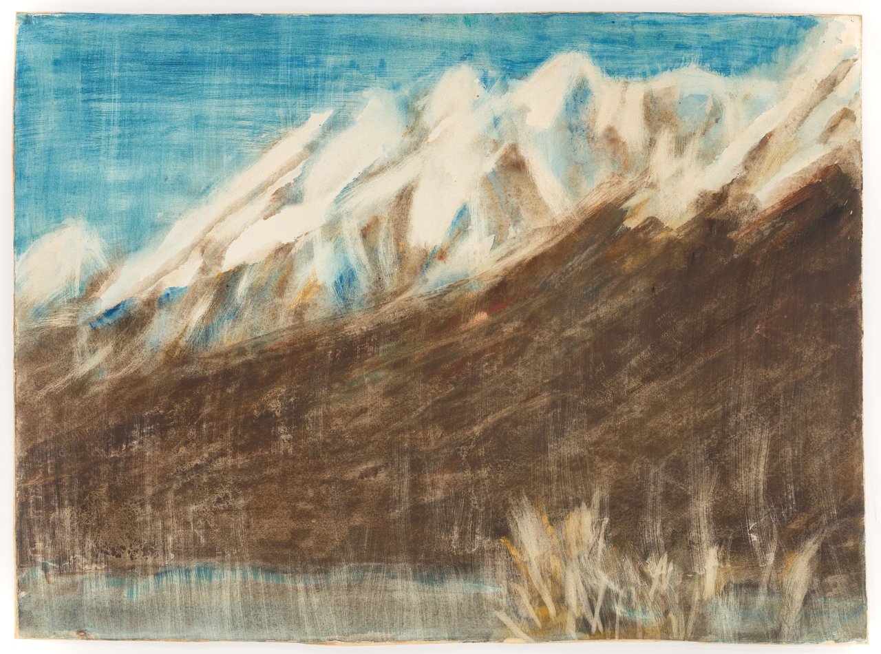 This picture shows the following artwork: Christian Rohlfs. Winter at Lake Maggiore. 1935.