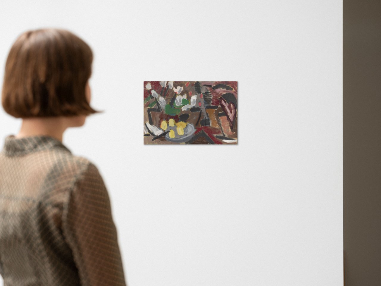 Auf diesem Bild ist das folgende Kunstwerk zu sehen: Gabriele Münter. „Blumentisch“. 1911.