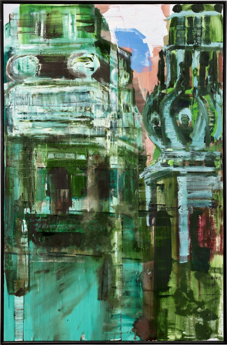 Auf diesem Bild ist das folgende Kunstwerk zu sehen: Rainer Fetting. „Turmfolge Copenhagen“. 1996.