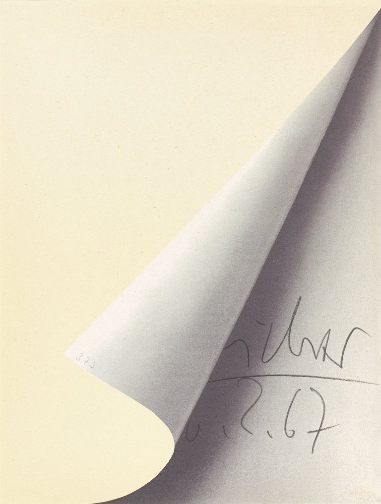 This picture shows the following artwork: Gerhard Richter. ”Blattecke”. 1967 .