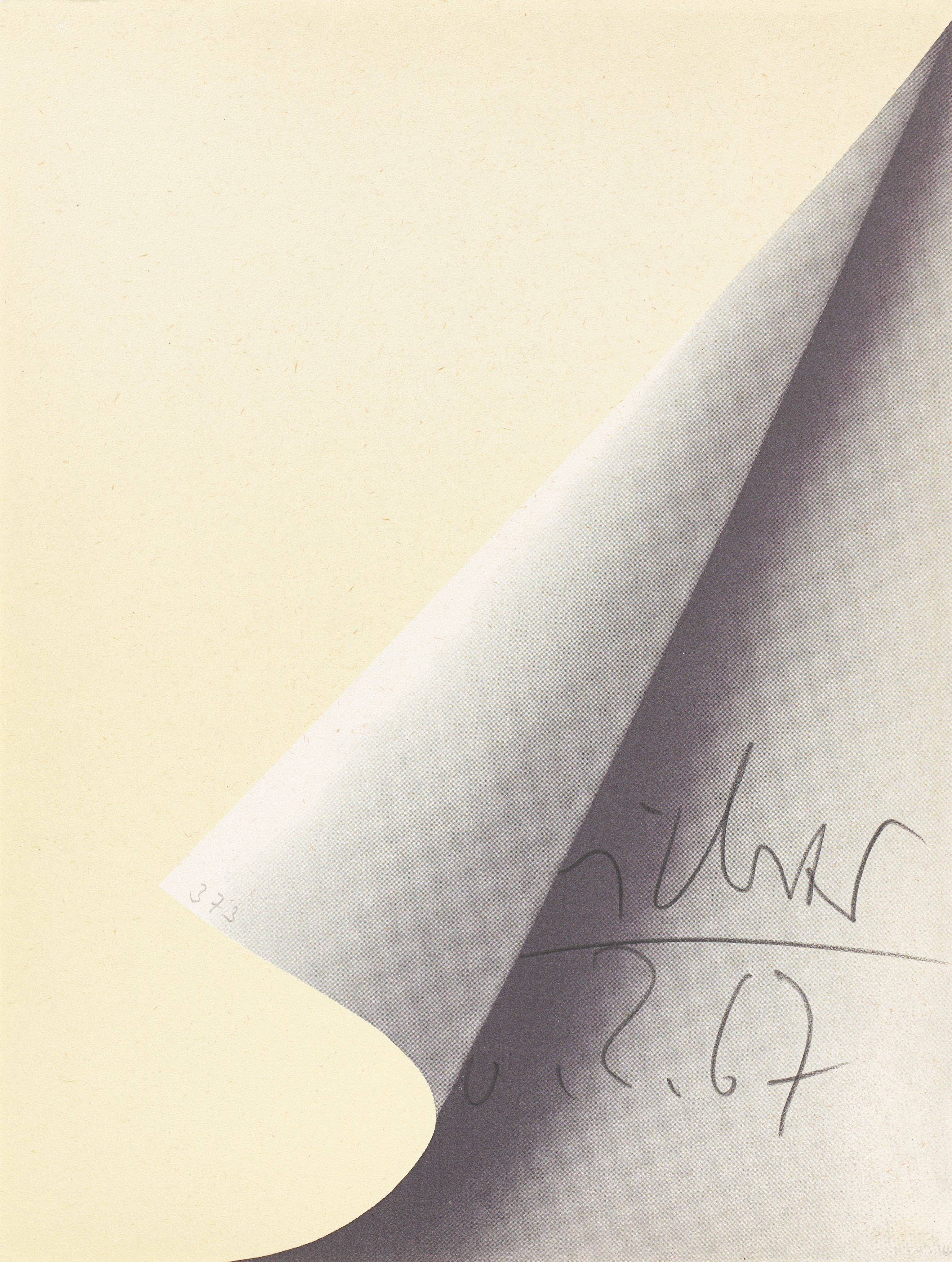 Auf diesem Bild ist das folgende Kunstwerk zu sehen: Gerhard Richter. „Blattecke“. 1967 .