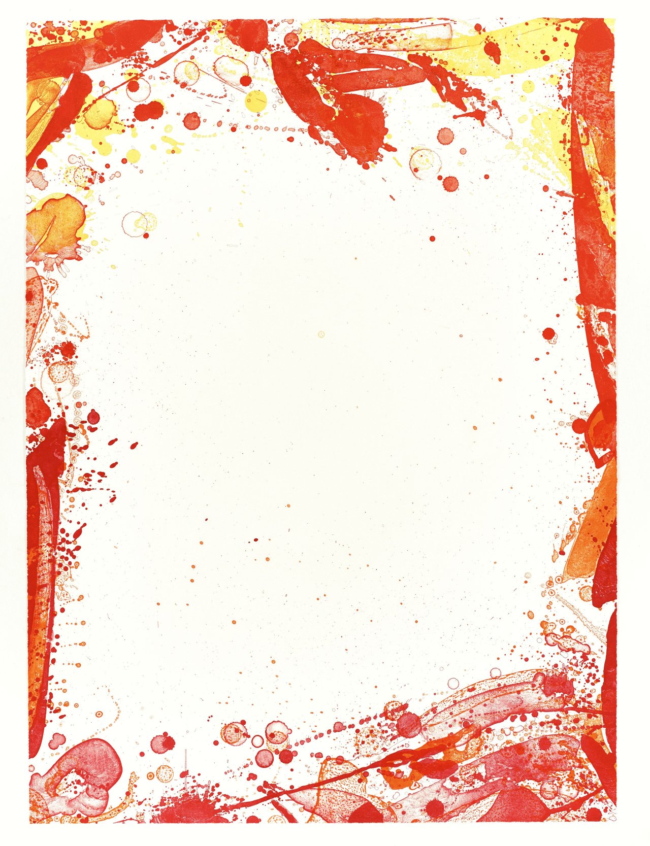 This picture shows the following artwork: Sam Francis. ”Veiled Sail (SF-91)”. 1969.