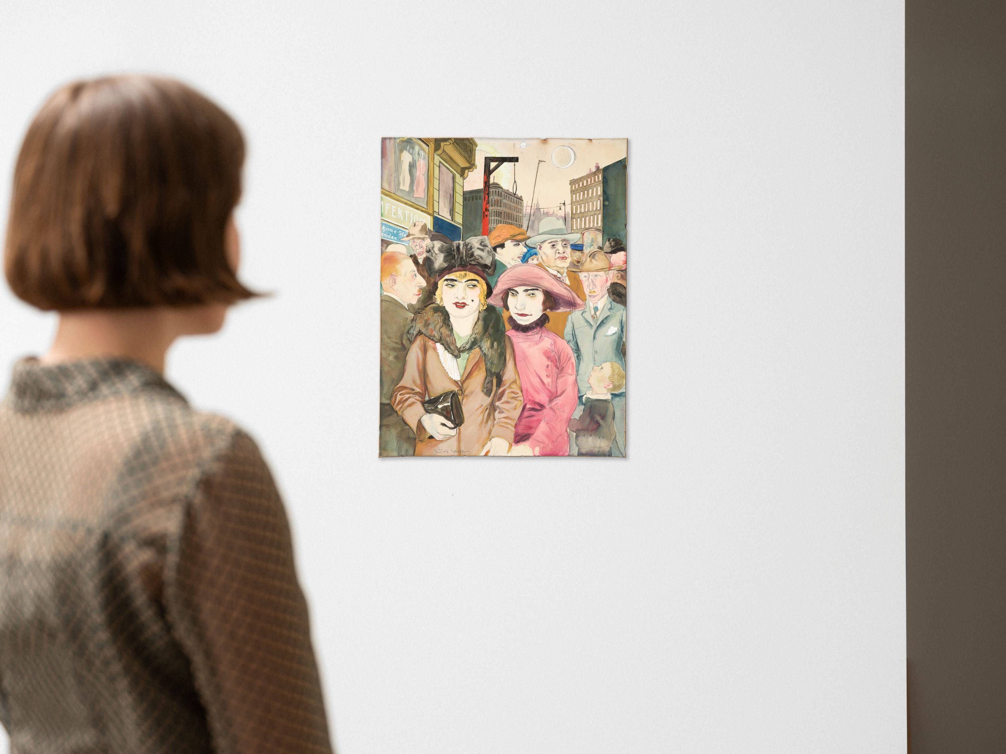 This picture shows the following artwork: Rudolf Schlichter. Hausvogteiplatz. 1926.