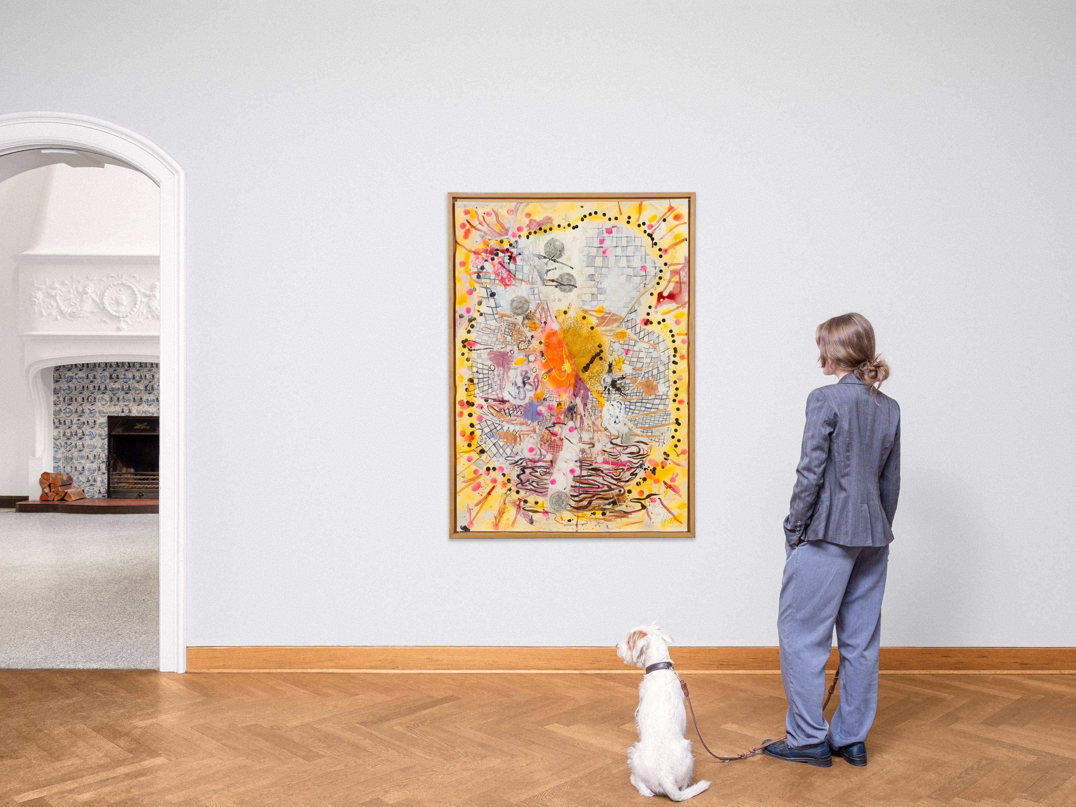 Auf diesem Bild ist das folgende Kunstwerk zu sehen: Daniel Richter. W + W (Wille und Weg) II. 1997.