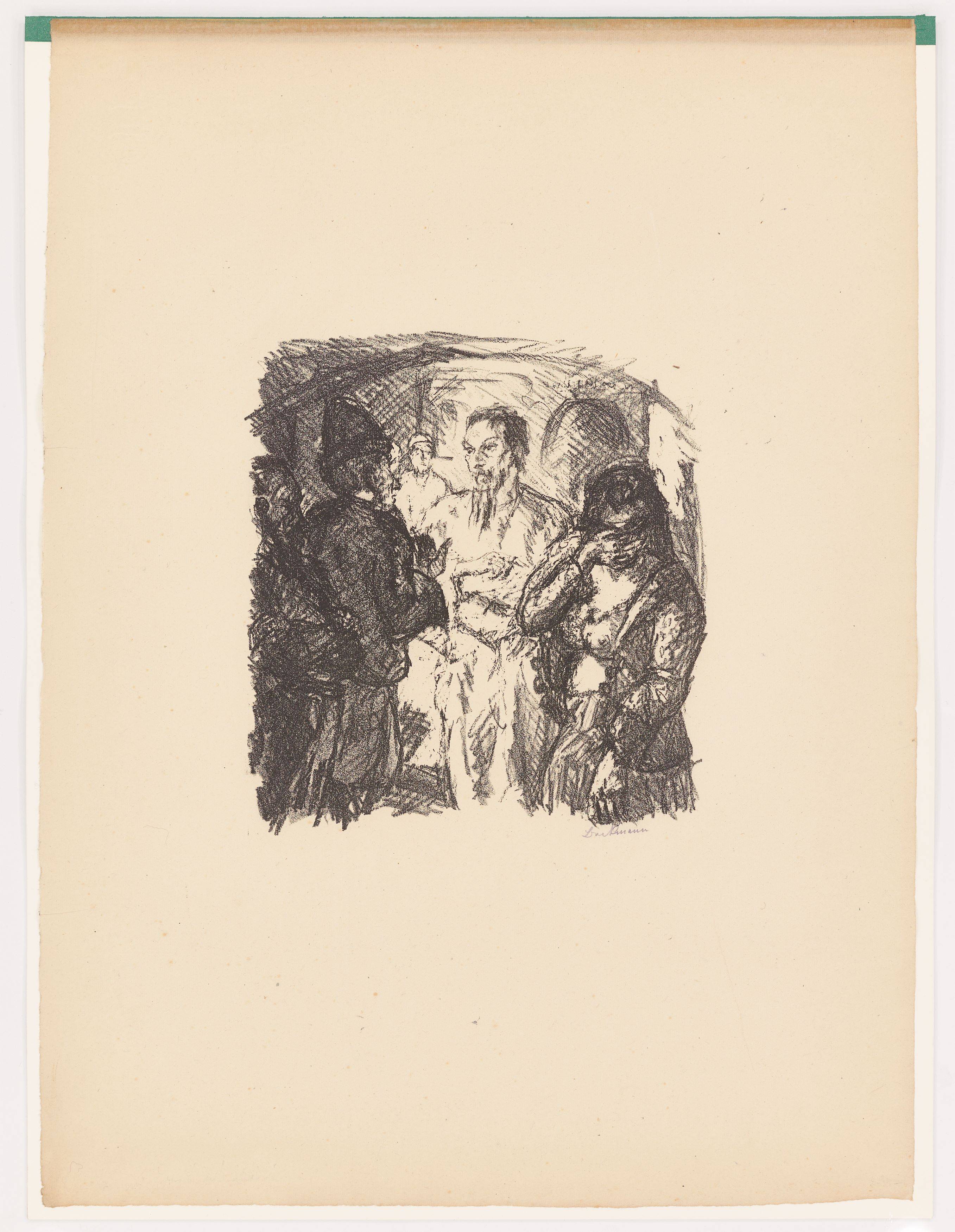 Auf diesem Bild ist das folgende Kunstwerk zu sehen: Max Beckmann. „Sechs Lithographien zum Neuen Testament“. 1911/17.