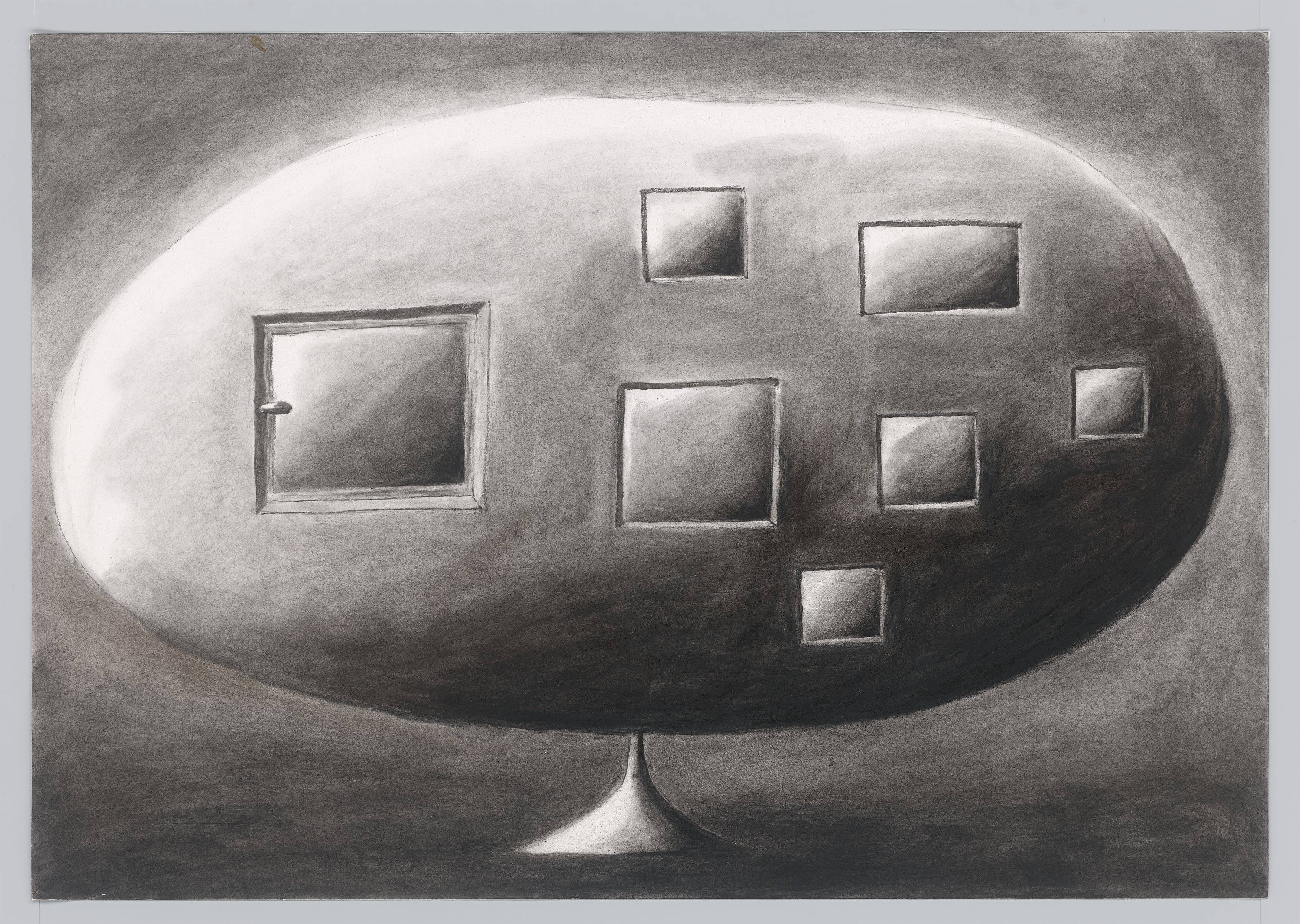 Auf diesem Bild ist das folgende Kunstwerk zu sehen: Andreas Schulze. „Haus“. 1989.