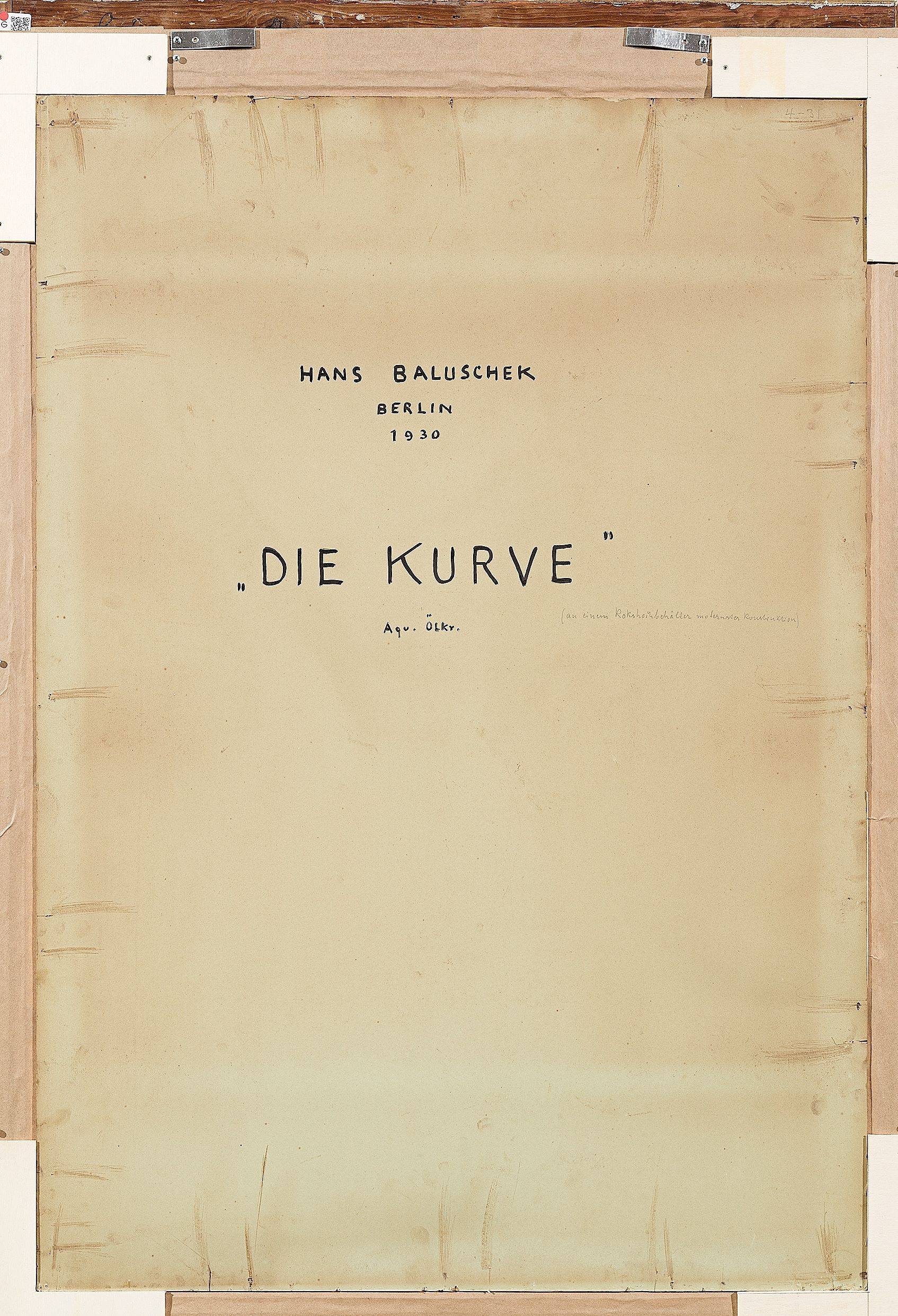 This picture shows the following artwork: Hans Baluschek. ”Die Kurve”. 1930.