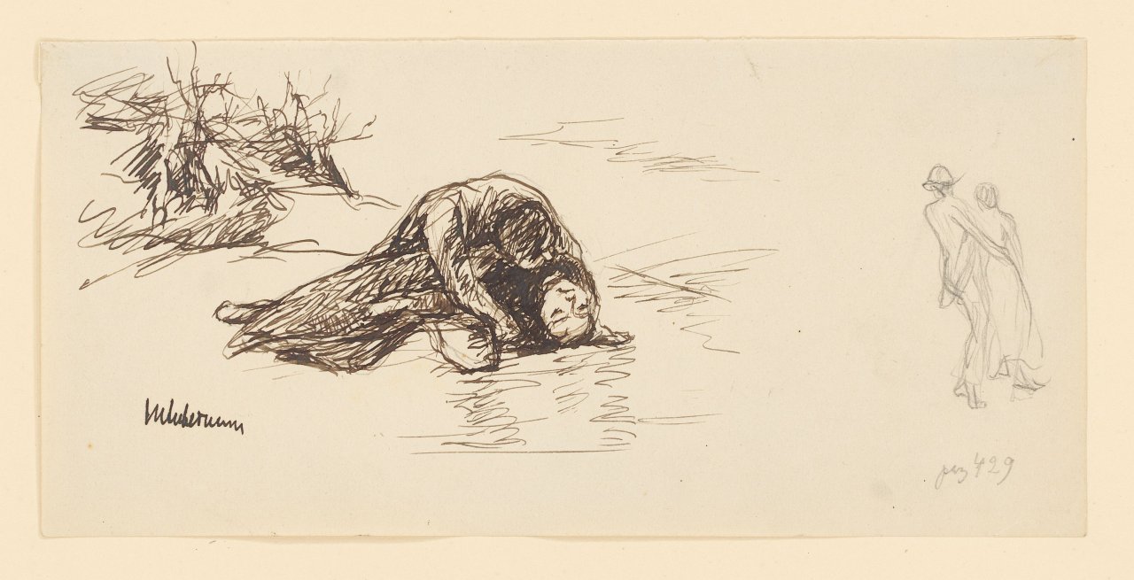 This picture shows the following artwork: Max Liebermann. ”Hilariens Sturz”. 1920.