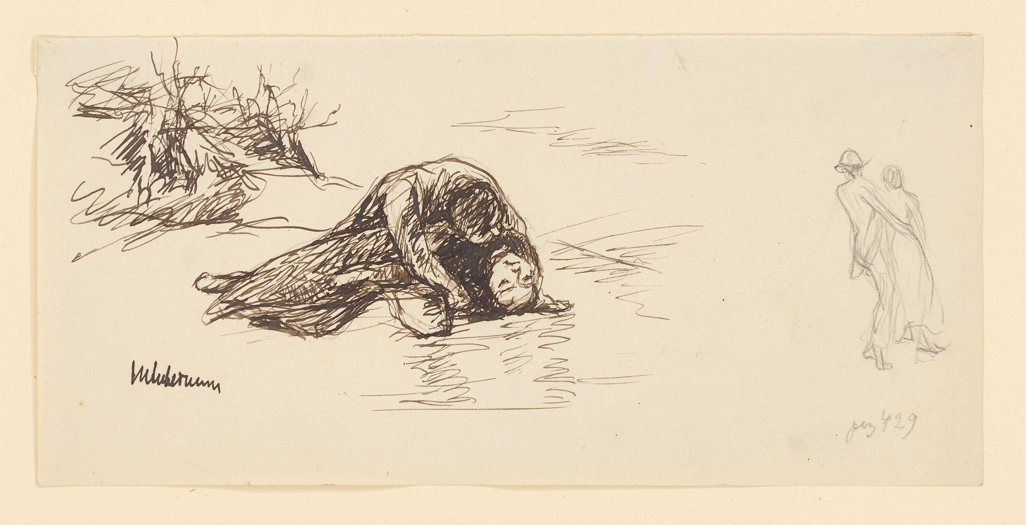 This picture shows the following artwork: Max Liebermann. ”Hilariens Sturz”. 1920.
