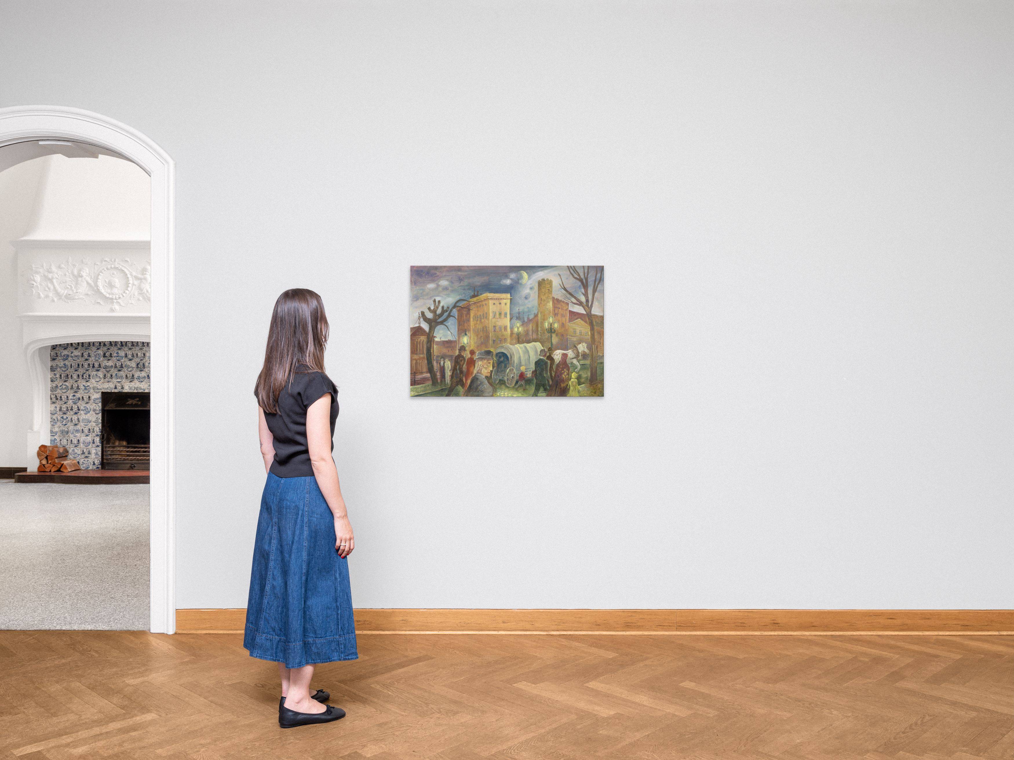 This picture shows the following artwork: Albert Birkle. ”Am Kronprinzen Ufer Berlin”. 1924.