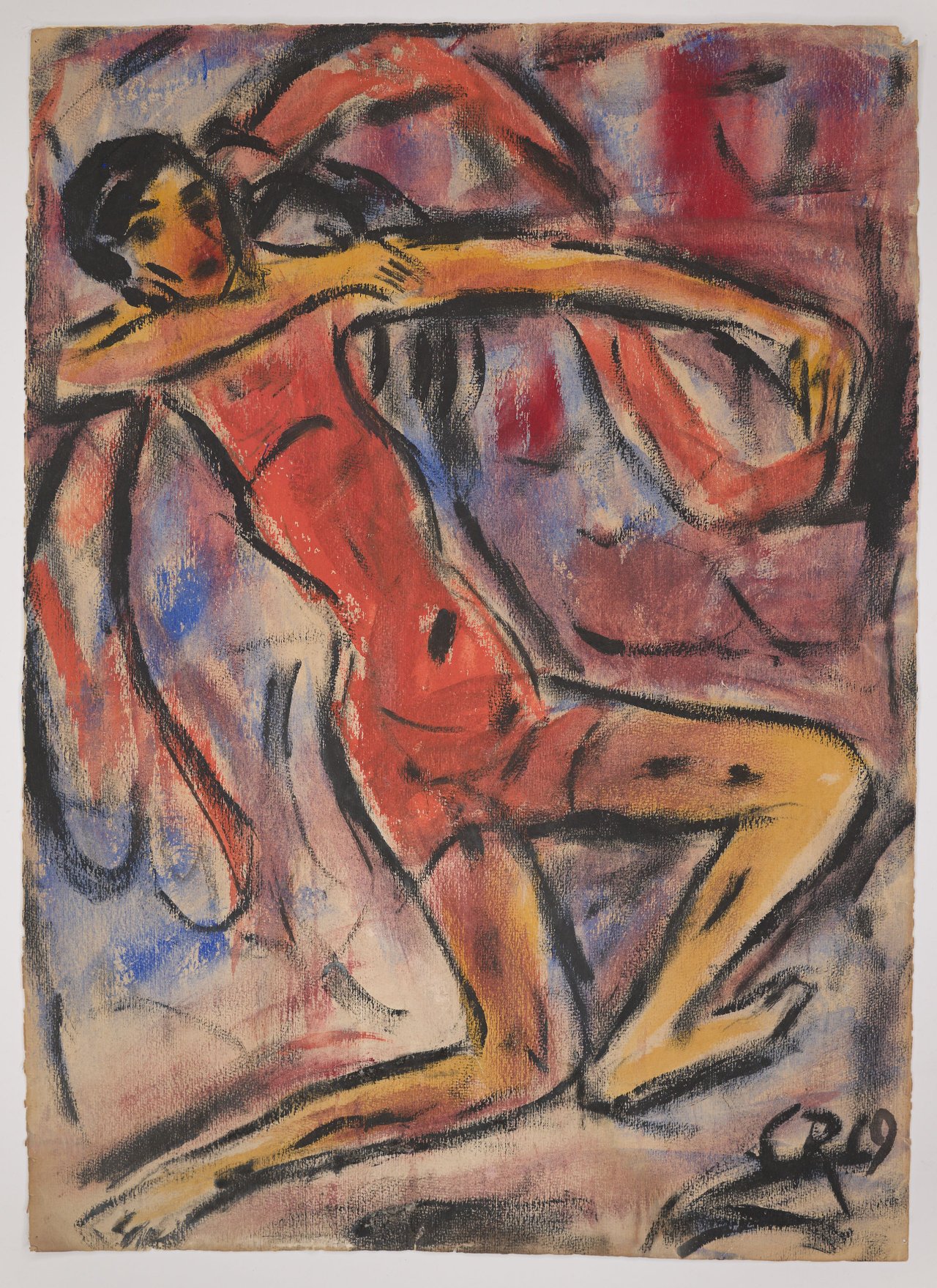 Auf diesem Bild ist das folgende Kunstwerk zu sehen: Christian Rohlfs. „Tänzerin“. 1919.