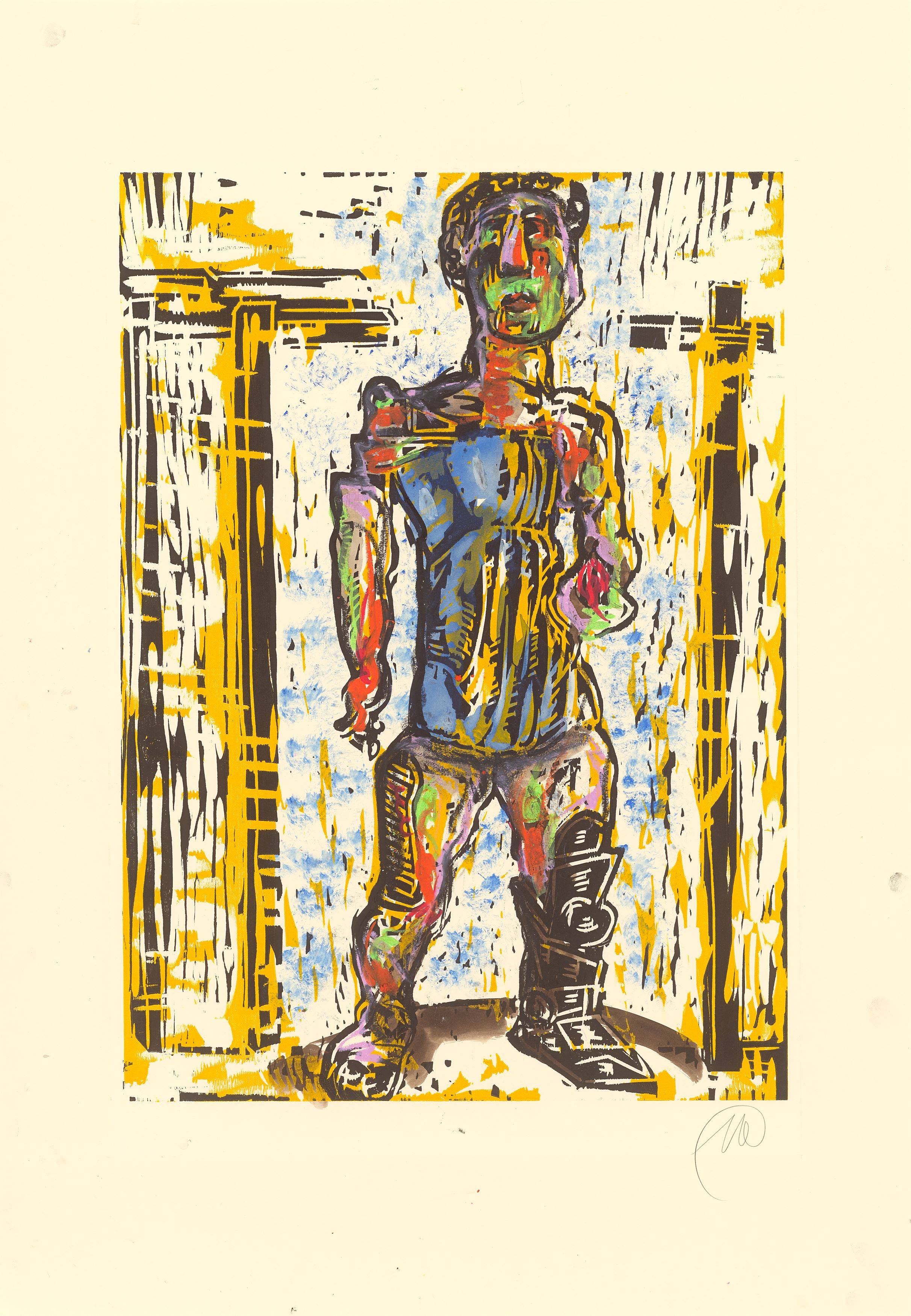 This picture shows the following artwork: Markus Lüpertz. Untitled.