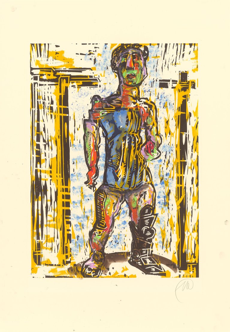 Auf diesem Bild ist das folgende Kunstwerk zu sehen: Markus Lüpertz. Ohne Titel.