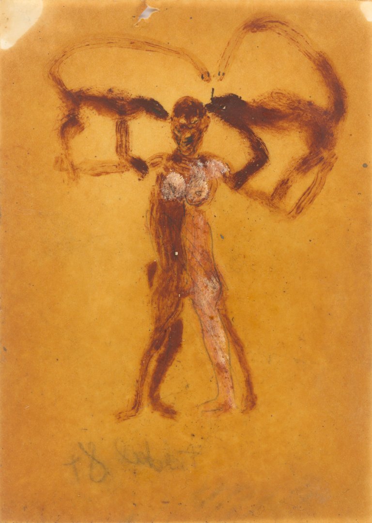 Auf diesem Bild ist das folgende Kunstwerk zu sehen: Rosemarie Trockel. Ohne Titel. 1984 .