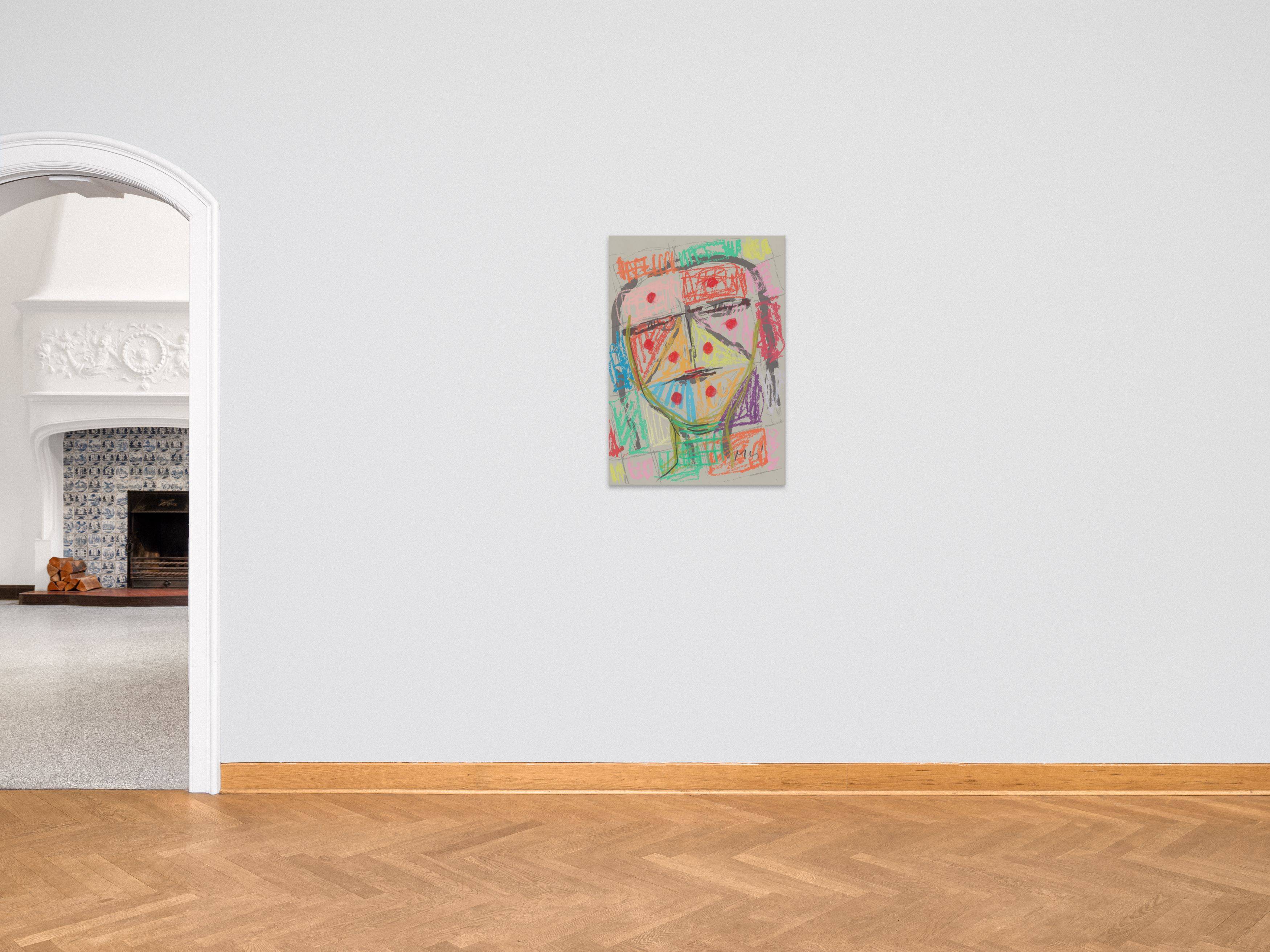 Auf diesem Bild ist das folgende Kunstwerk zu sehen: Markus Lüpertz. Aus: „Parsifal - Männer ohne Frauen“.