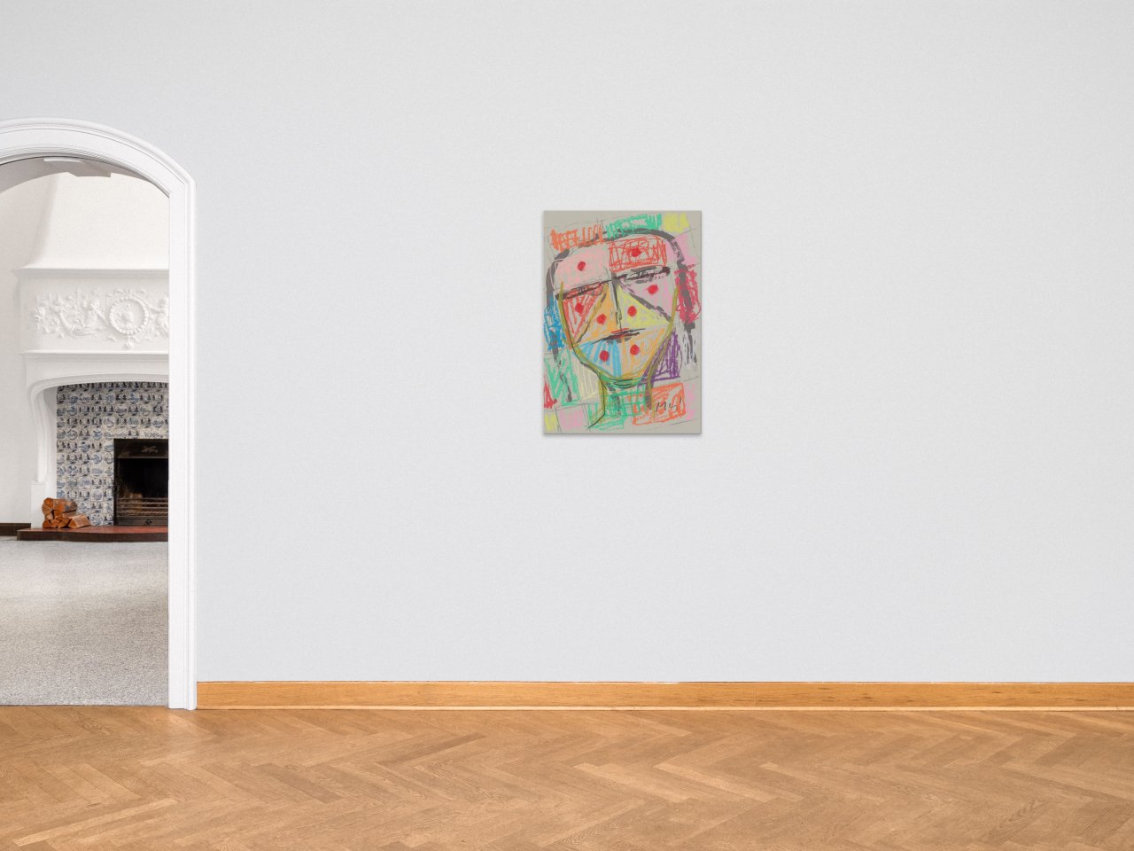 Auf diesem Bild ist das folgende Kunstwerk zu sehen: Markus Lüpertz. Aus: „Parsifal - Männer ohne Frauen“.