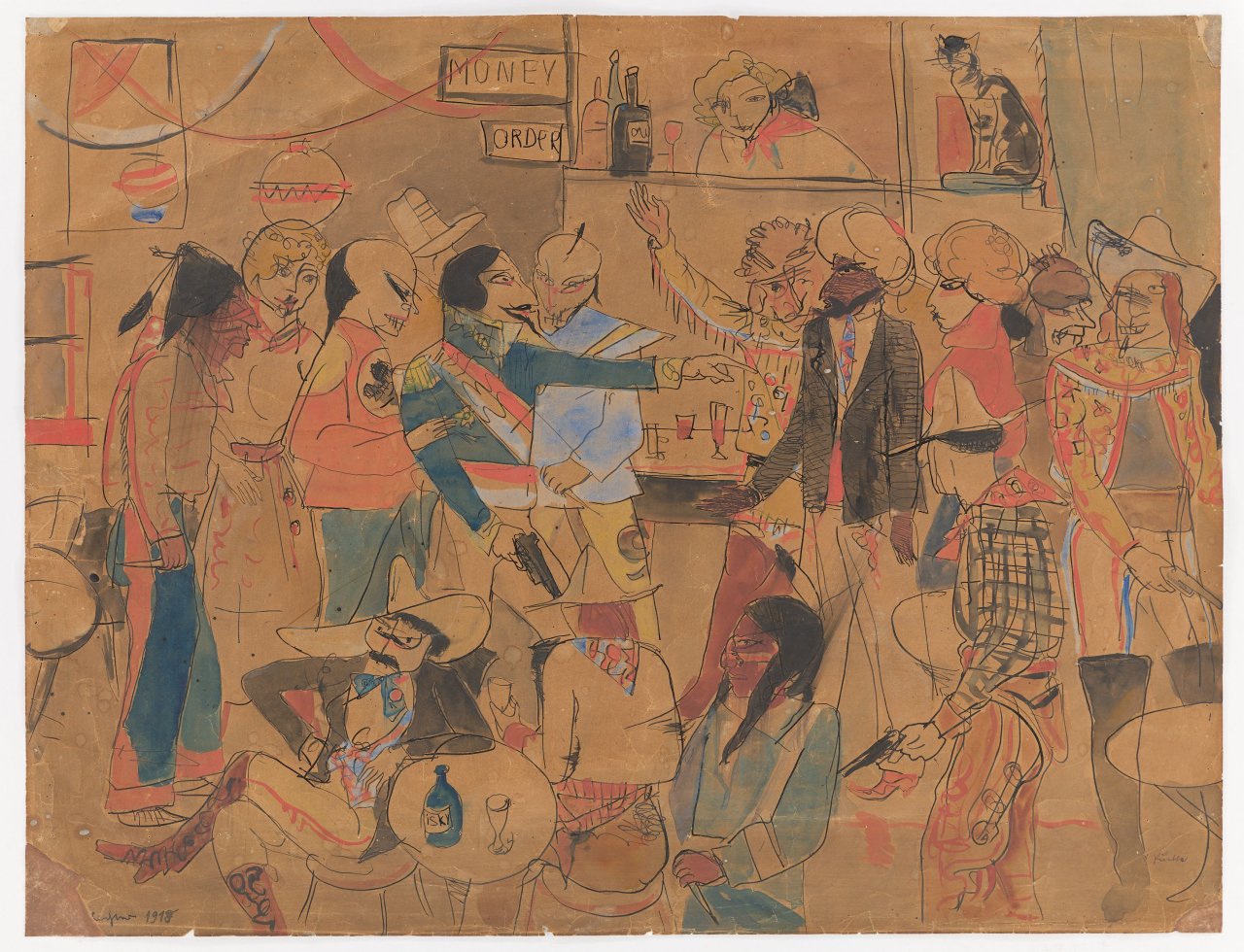 Auf diesem Bild ist das folgende Kunstwerk zu sehen: Rudolf Schlichter. „Rumble“ (Le Vicômte de Halifax). 1918.