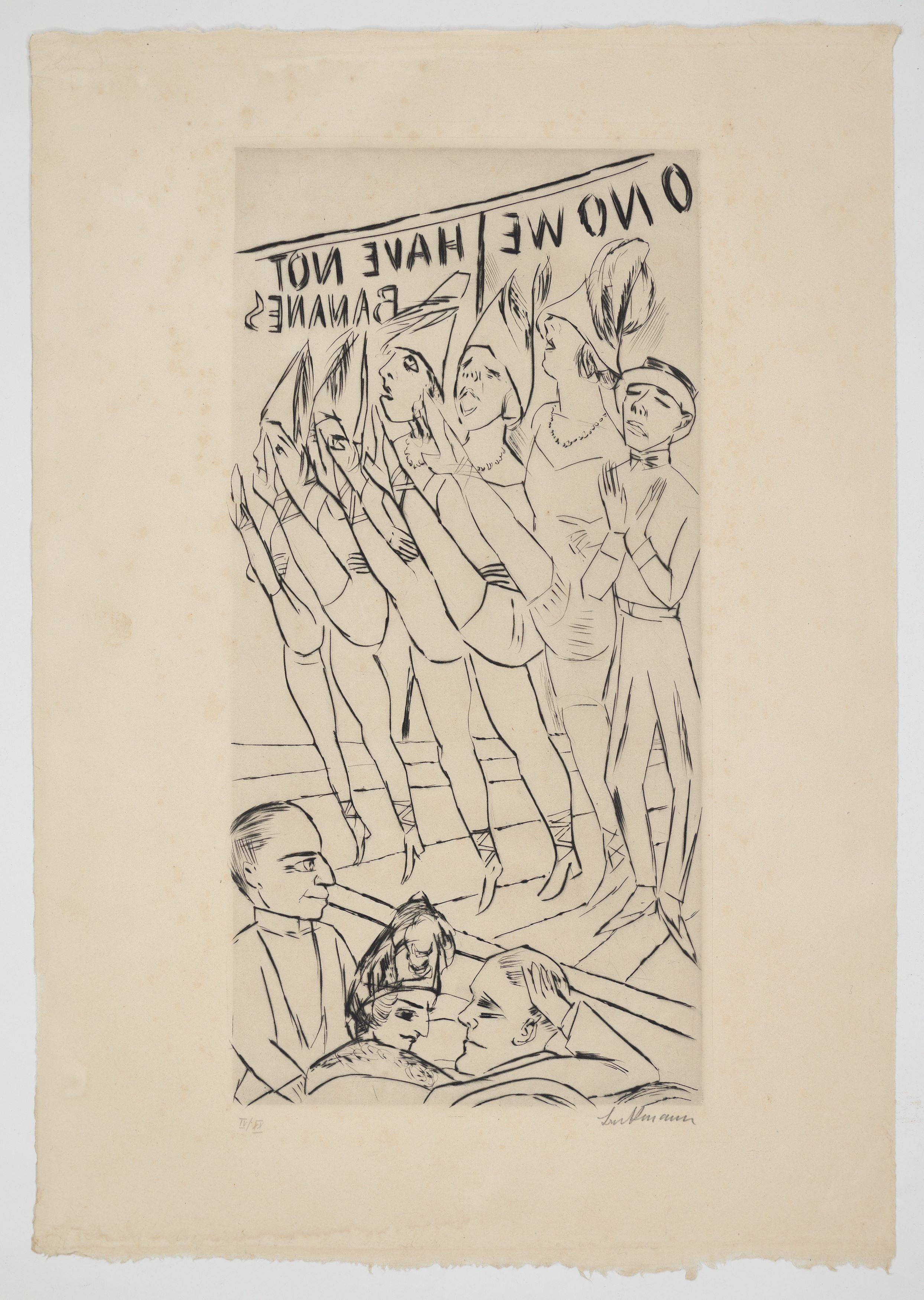 This picture shows the following artwork: Max Beckmann. ”Varieté”. 1924.