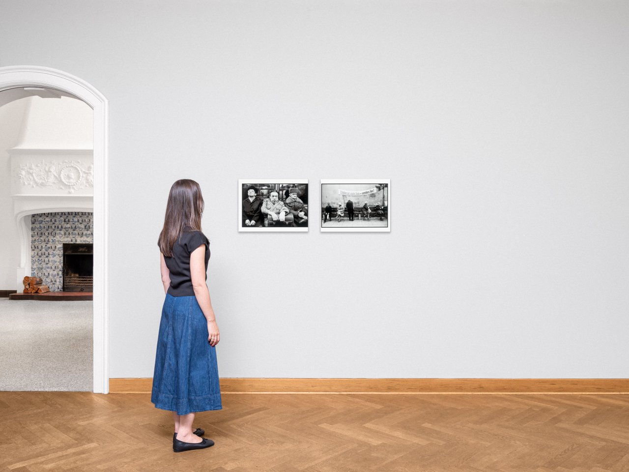 This picture shows the following artwork: Harald Hauswald. ”U-Bahn-Linie A” / Fest an der Panke. Each 1987.