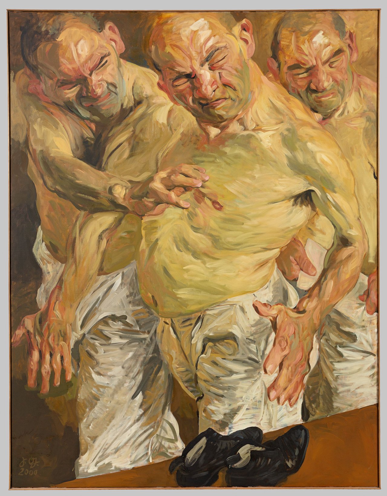 This picture shows the following artwork: Johannes Grützke. Self-portrait. 2000.