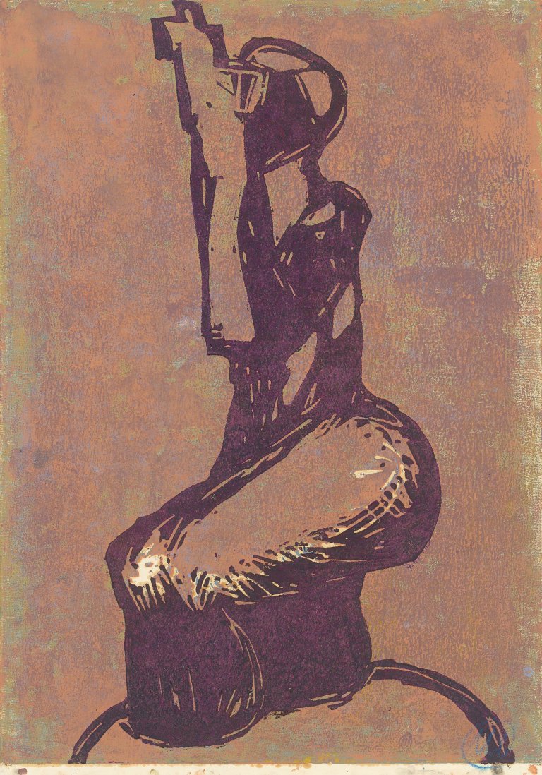 Auf diesem Bild ist das folgende Kunstwerk zu sehen: Markus Lüpertz. Clitunno. Um 1990.